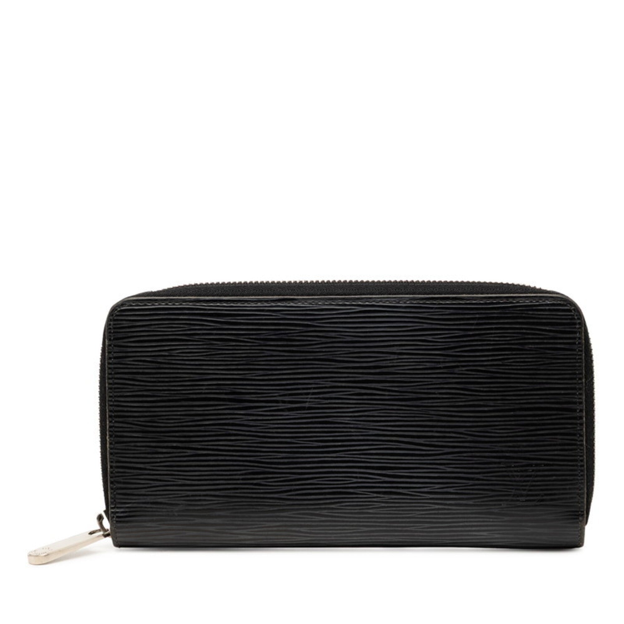 Louis Vuitton Epi Black Noir Leather Long Wallet (Bi-Fold) (Pre-Owned)