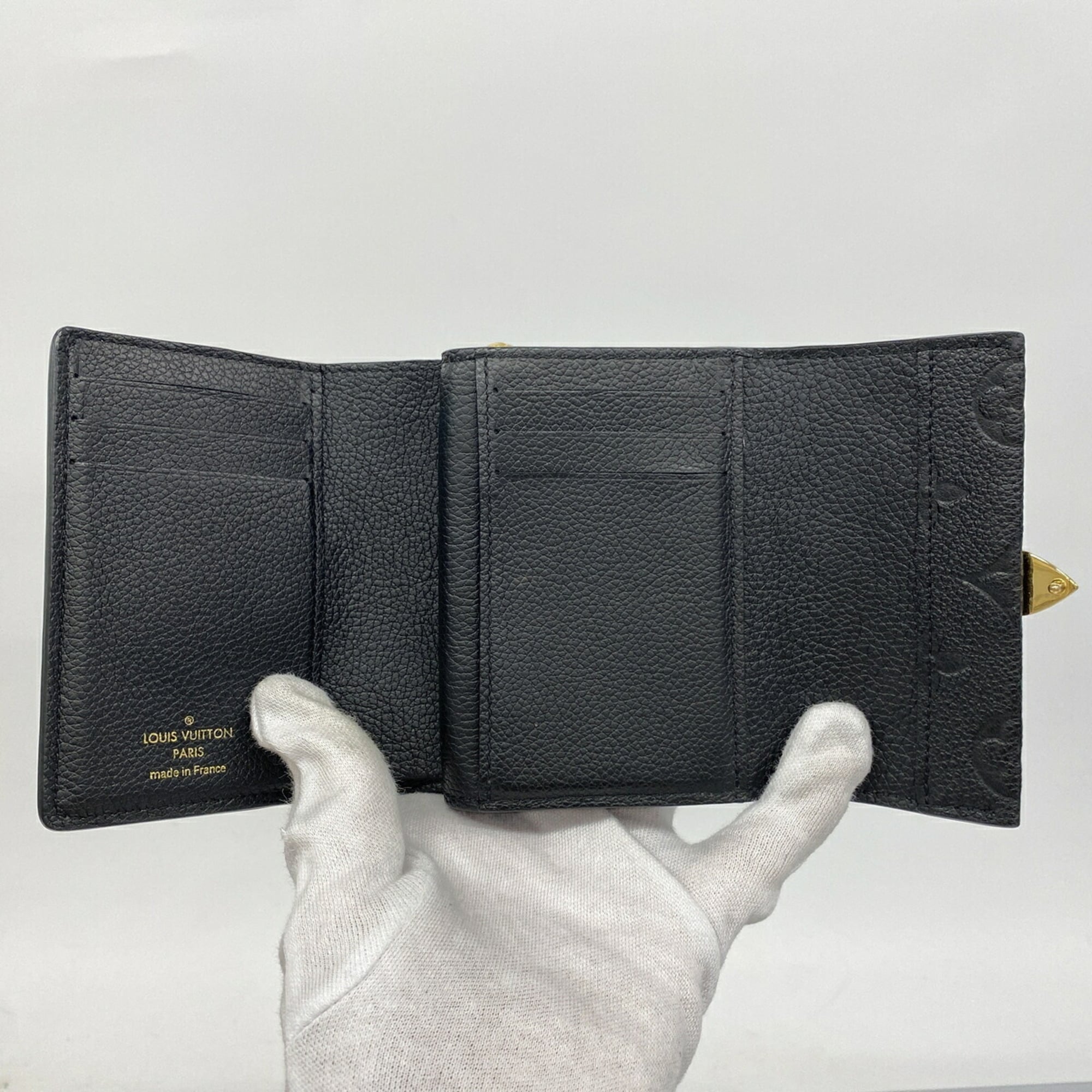 Louis Vuitton Noir Wallet (Tri-Fold) (Pre-Owned)