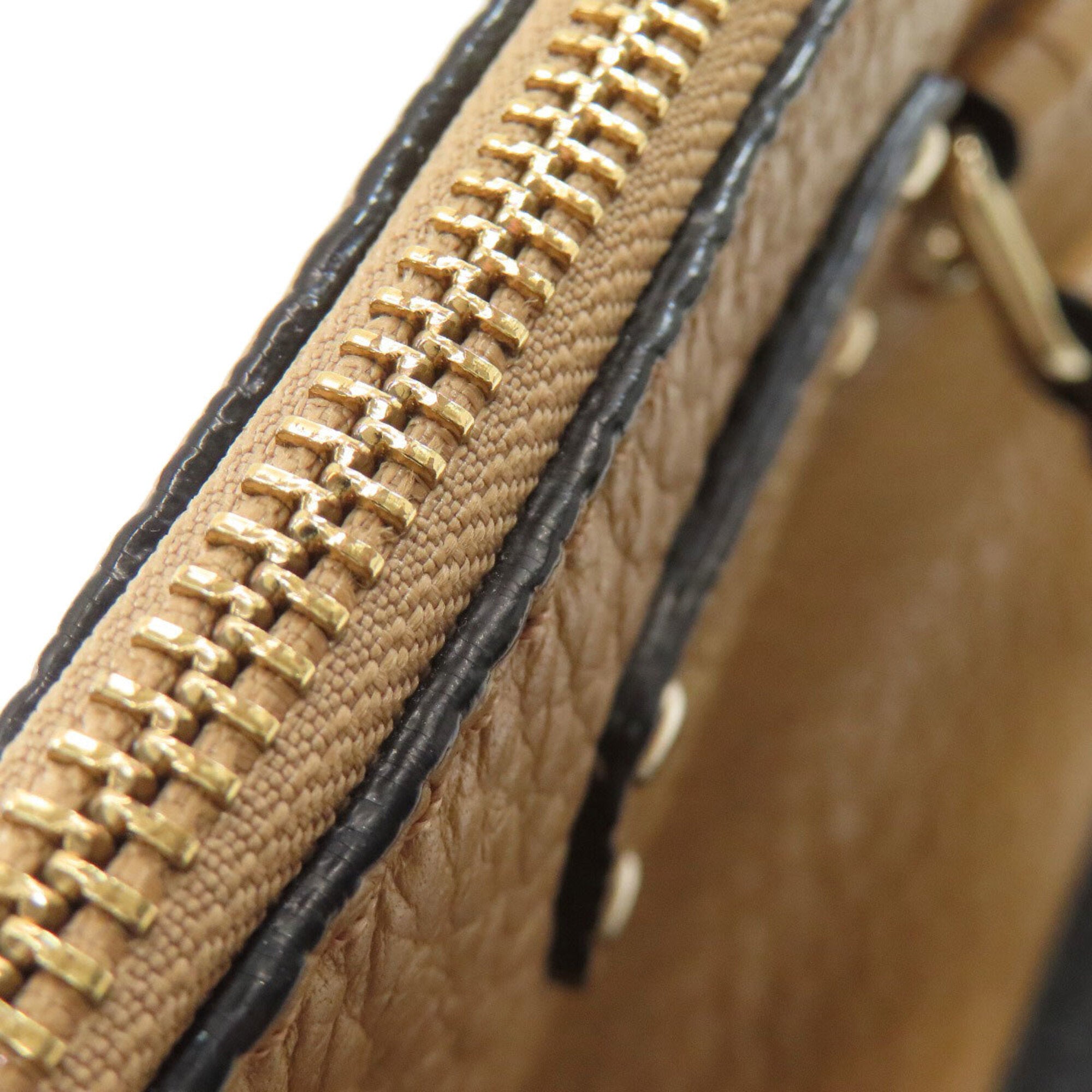 Kate Spade Black Brown Leather Handbag (Pre-Owned)
