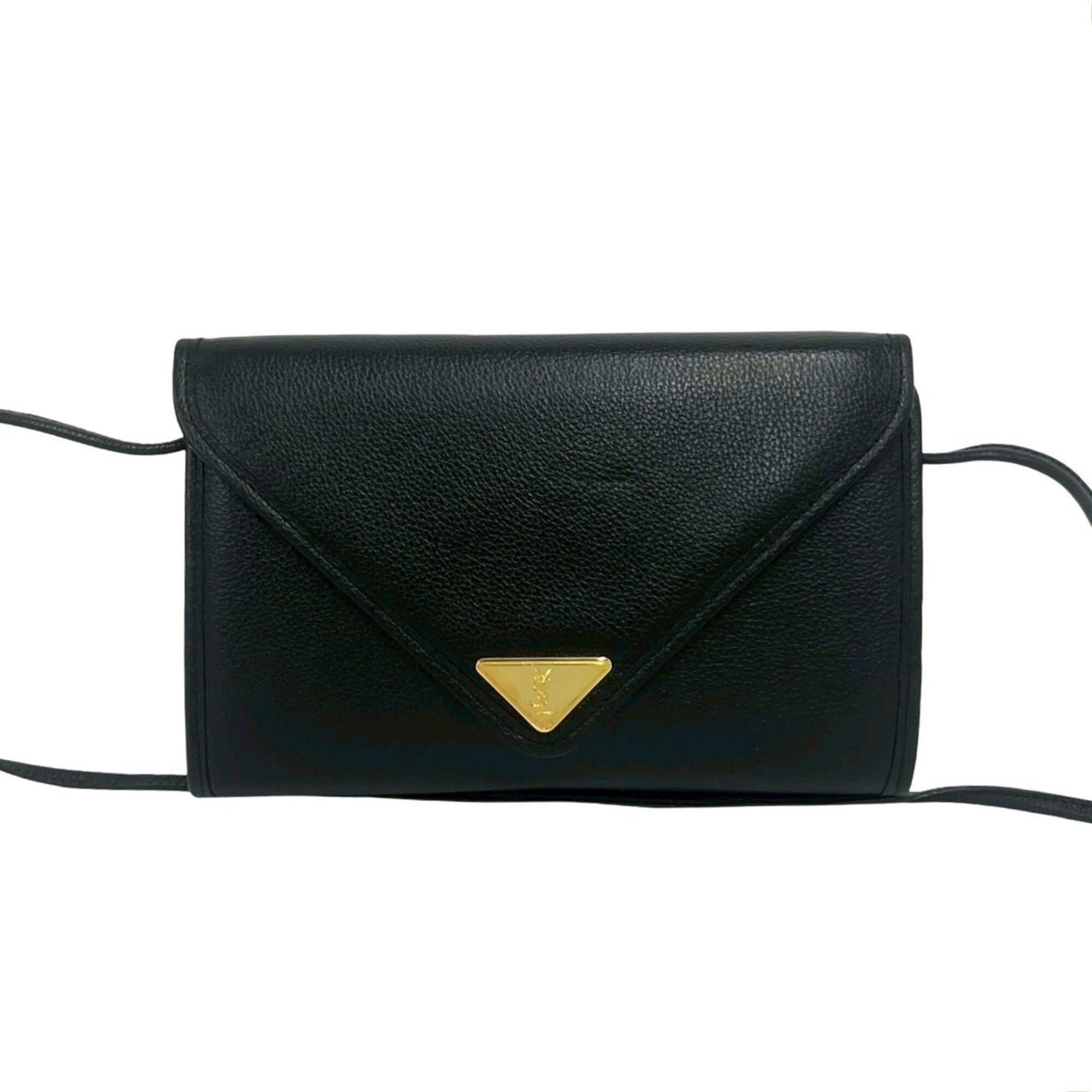 Yves Saint Laurent Black Leather Shoulder Bag (Pre-Owned)