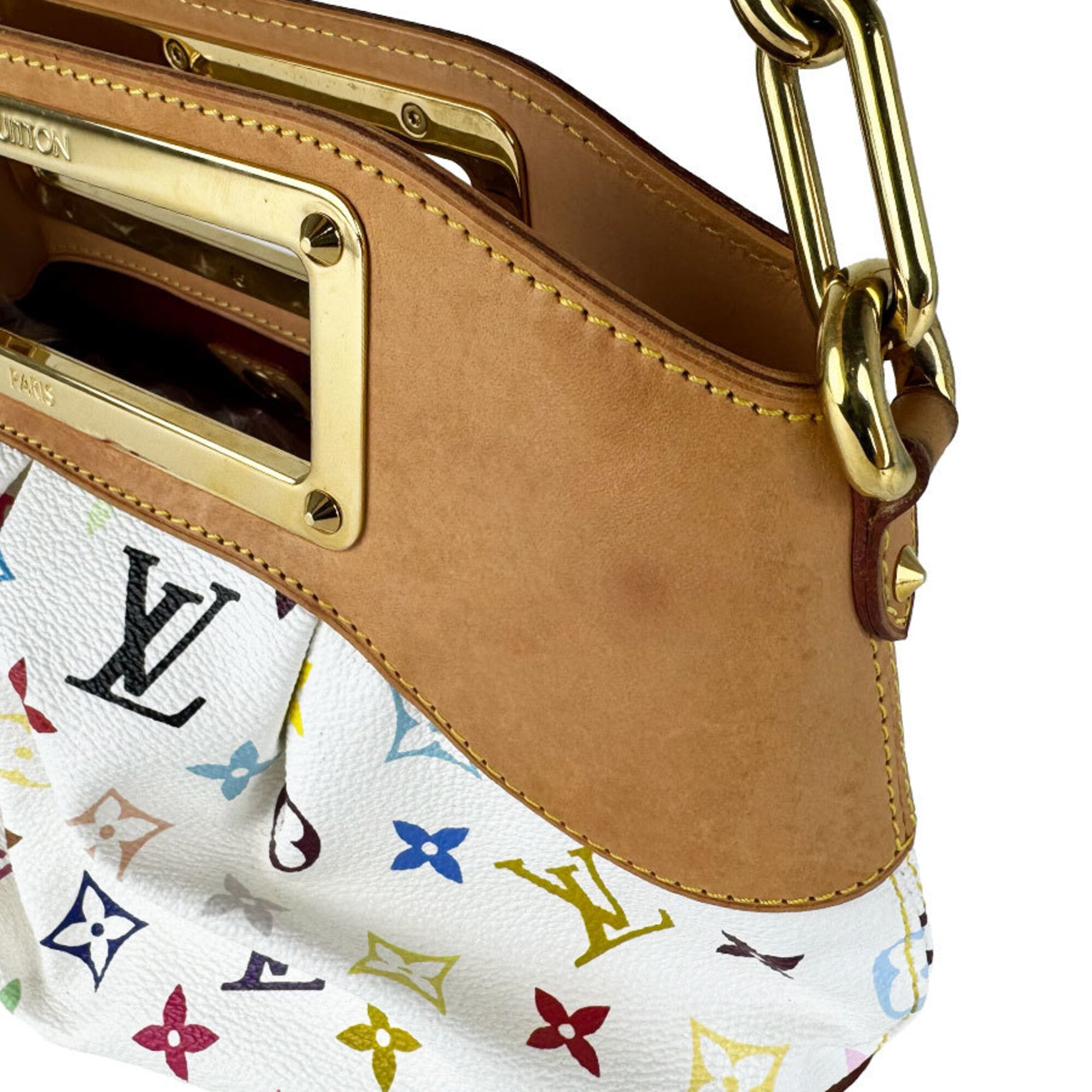 Louis Vuitton Blanc Multi-Color Monogram Multicolore Handbag (Pre-Owned)