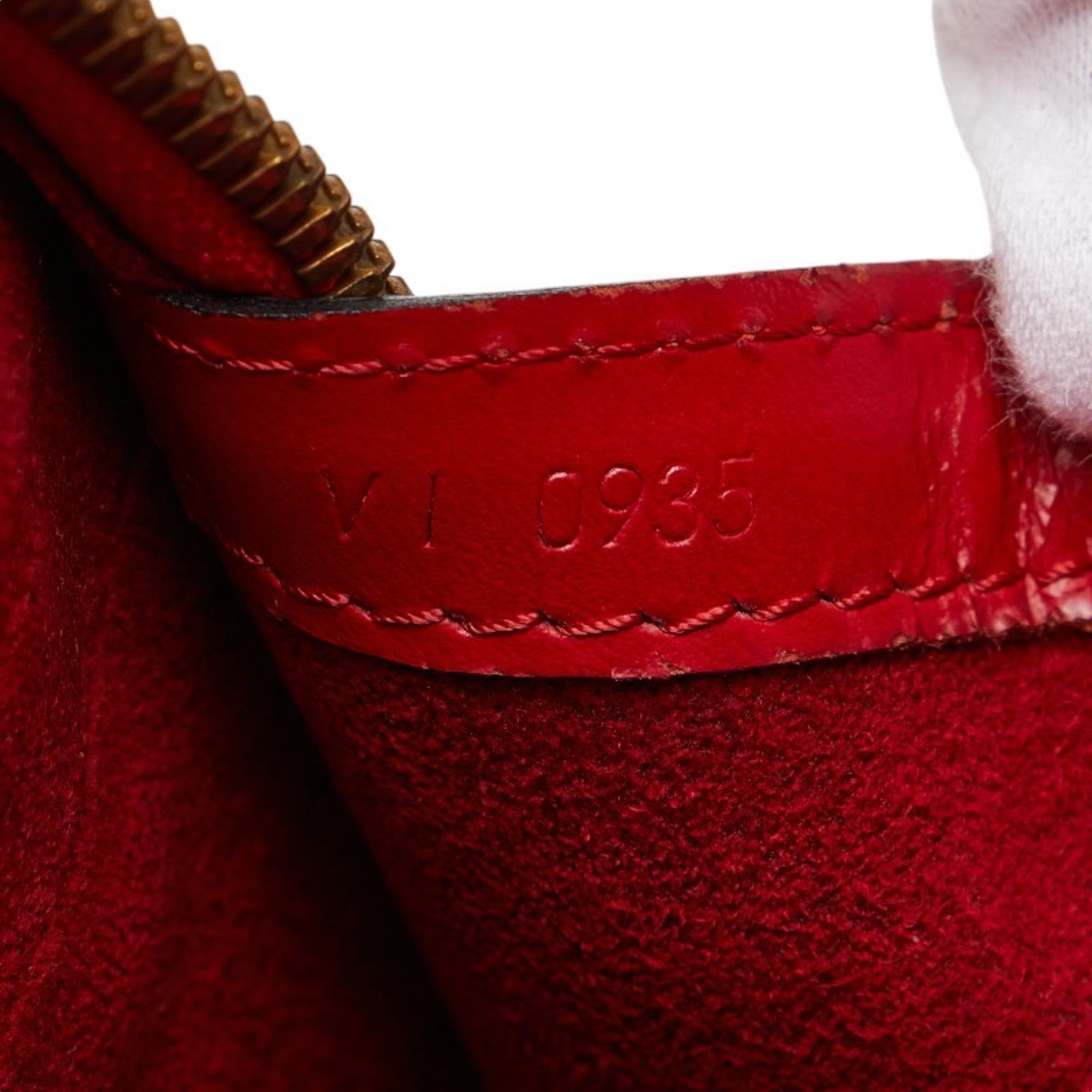 Louis Vuitton Castilian Red Epi Leather Shoulder Bag Tote Bag (Pre-Owned)
