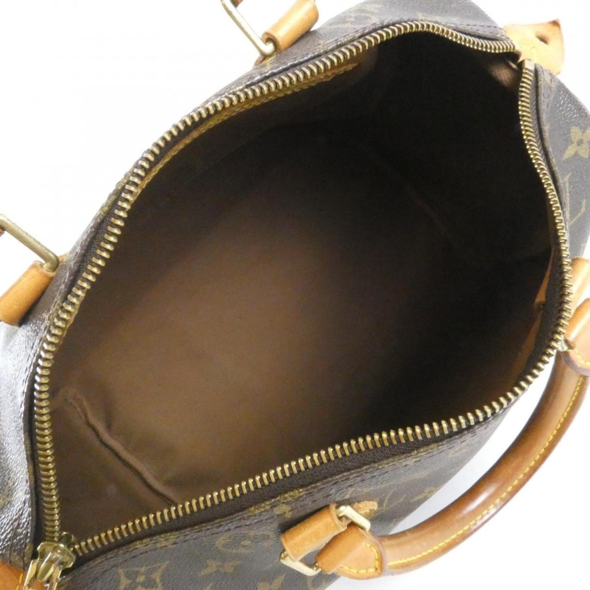 Louis Vuitton Marron Coated Canvas Boston Bag (Pre-Owned)