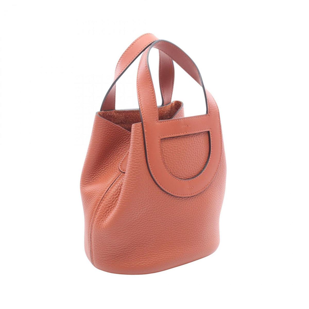 Hermes Brown Taurillon Clemence Leather Handbag (Pre-Owned)