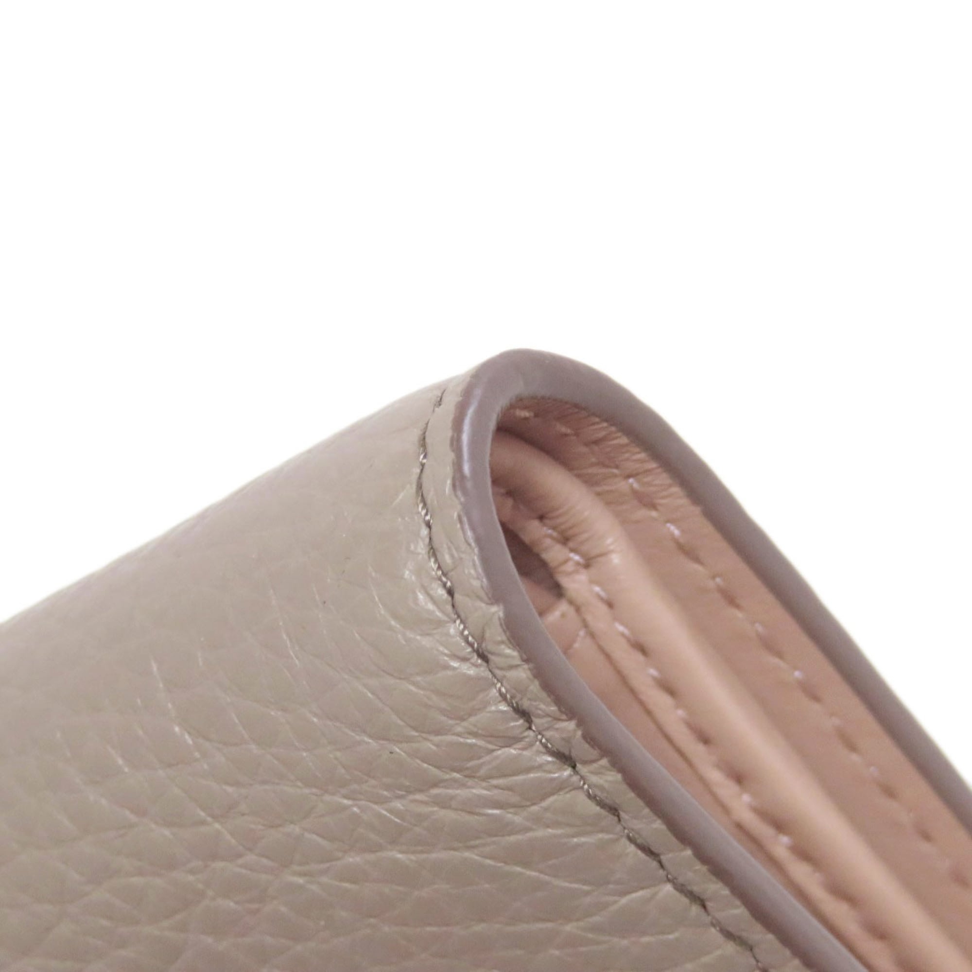 Prada Beige Leather Wallet (Bi-Fold) (Pre-Owned)