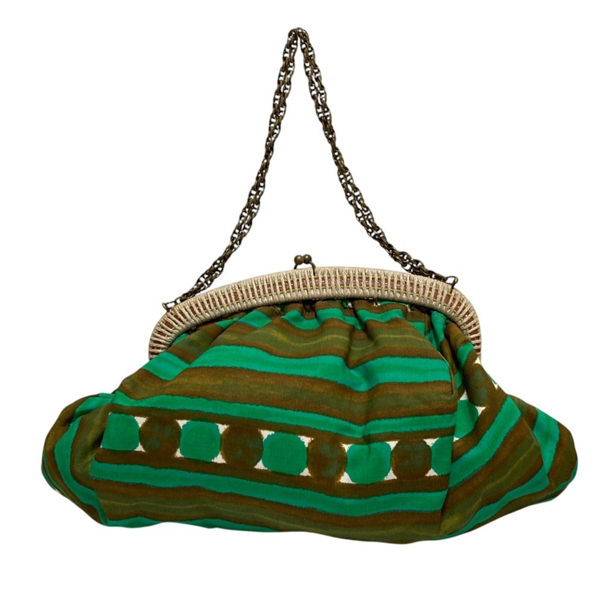 Marni Brown Green Yellow Shoulder Bag (Pre-Owned)