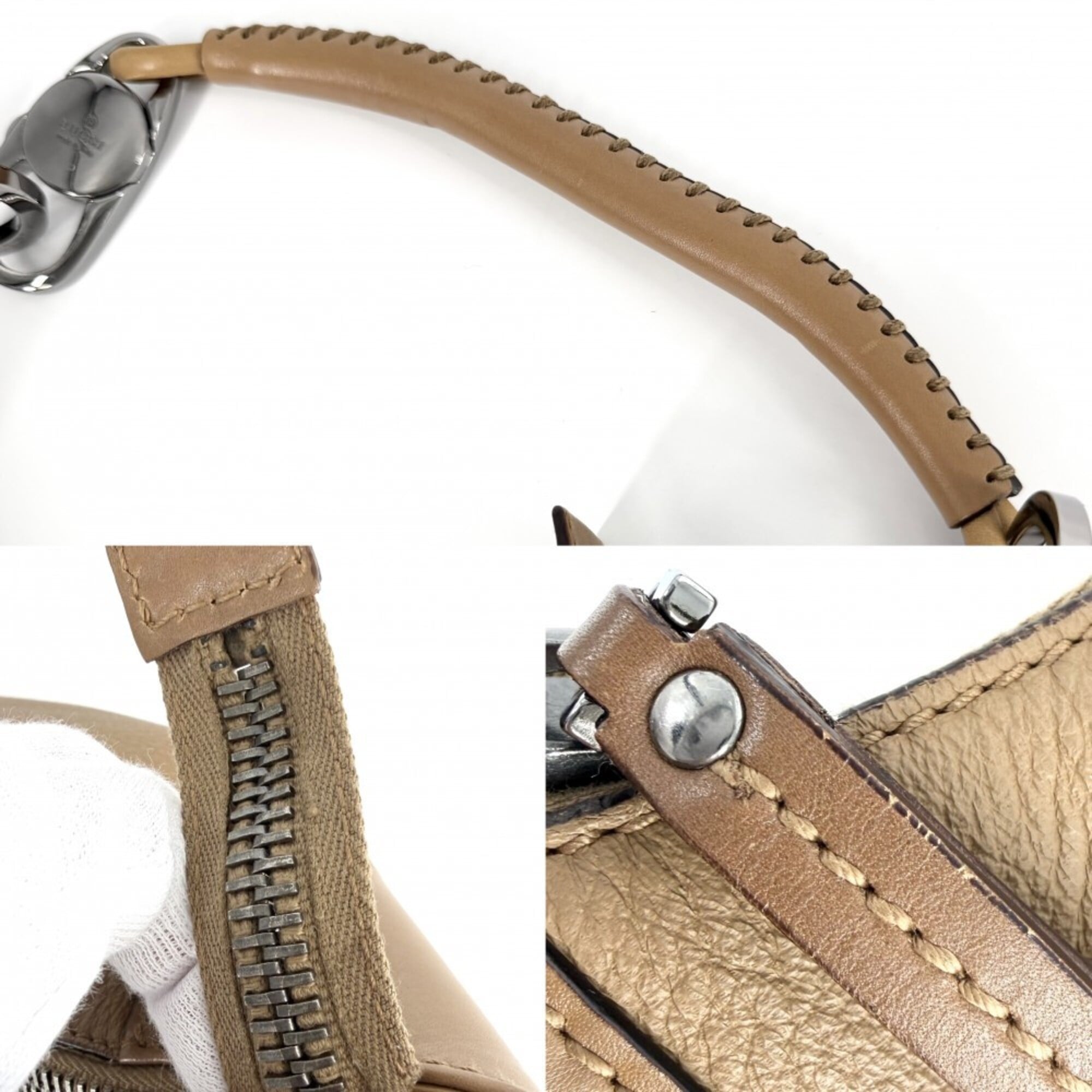 Gucci Brown Gg Supreme Leather Handbag (Pre-Owned)