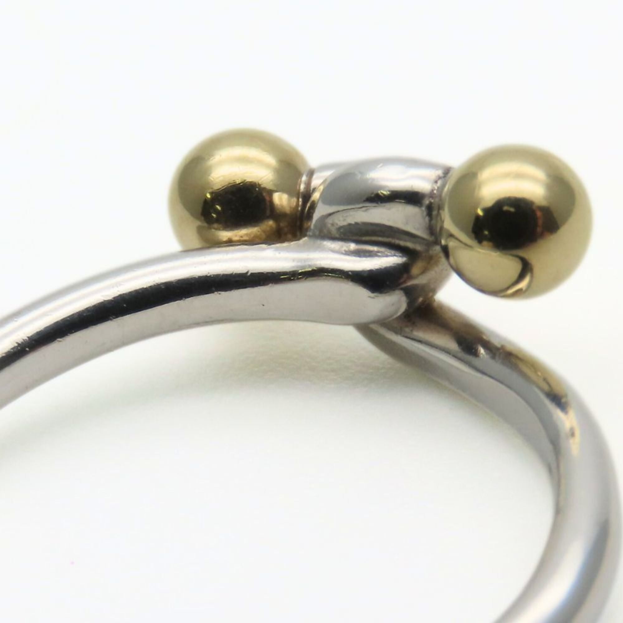 Tiffany Gold Silver Yellow Gold (18K) Silver 925 Band Ring (Pre-Owned)