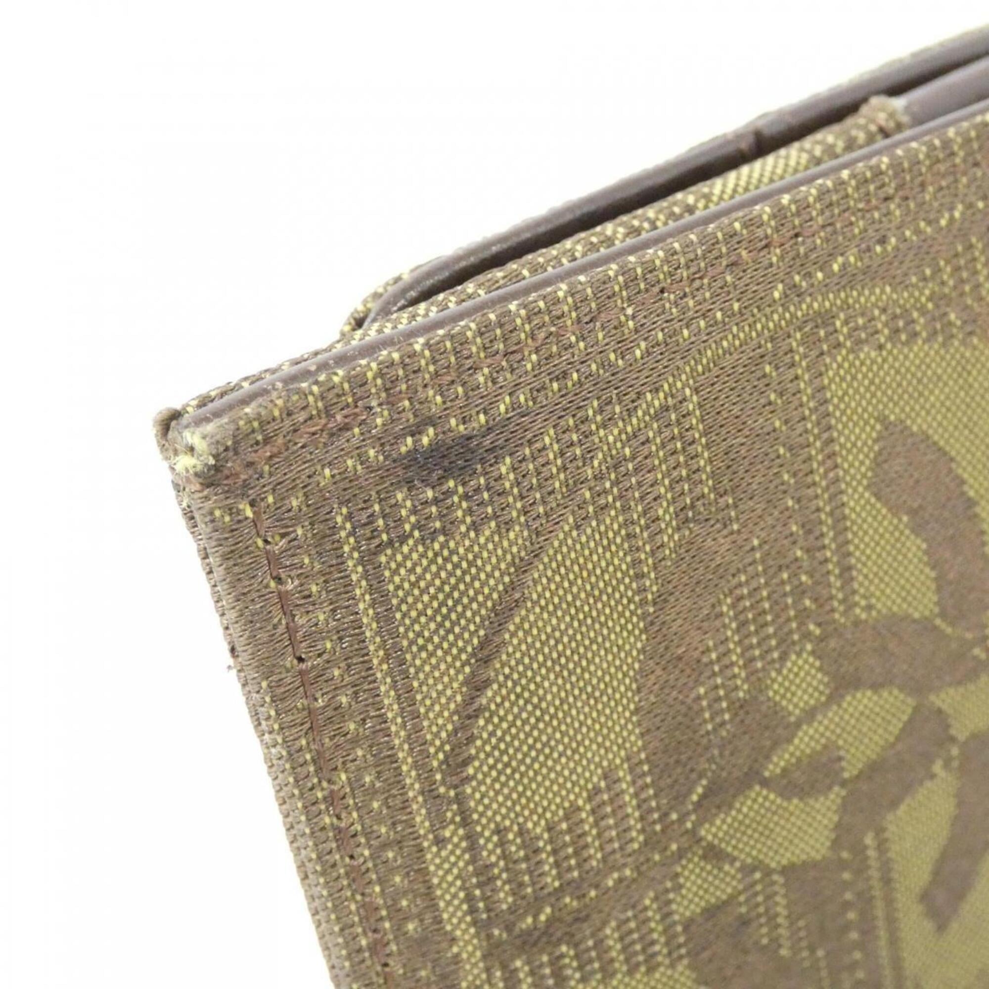 Chanel Khaki Travel Line Long Wallet (Bi-Fold) (Pre-Owned)