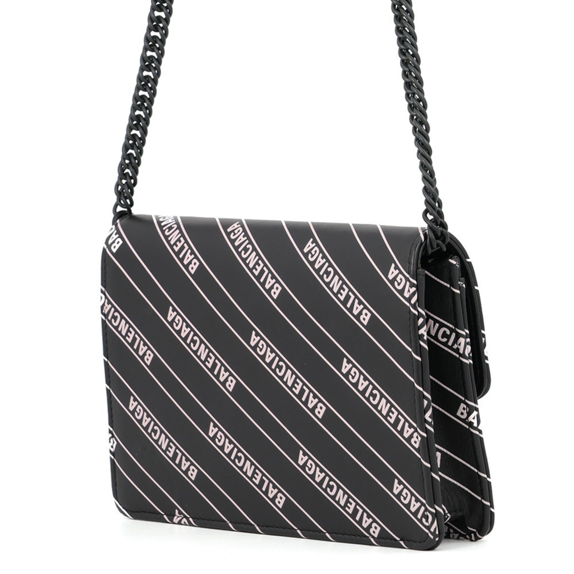 Balenciaga Black Leather Handbag Shoulder Bag (Pre-Owned)