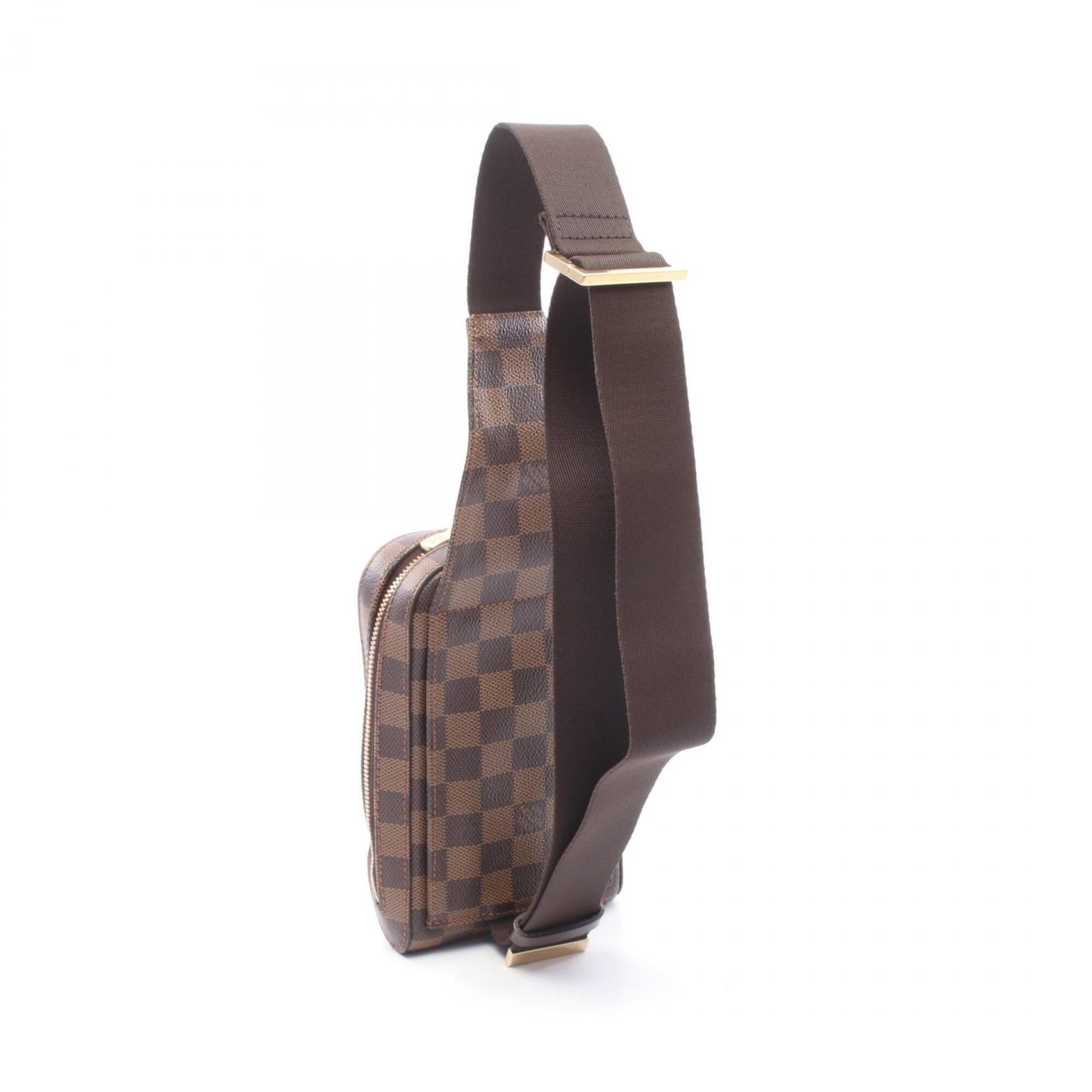 Louis Vuitton Brown Coated Canvas Pvc Fanny Pack Handbag Sling Bag (Pre-Owned)