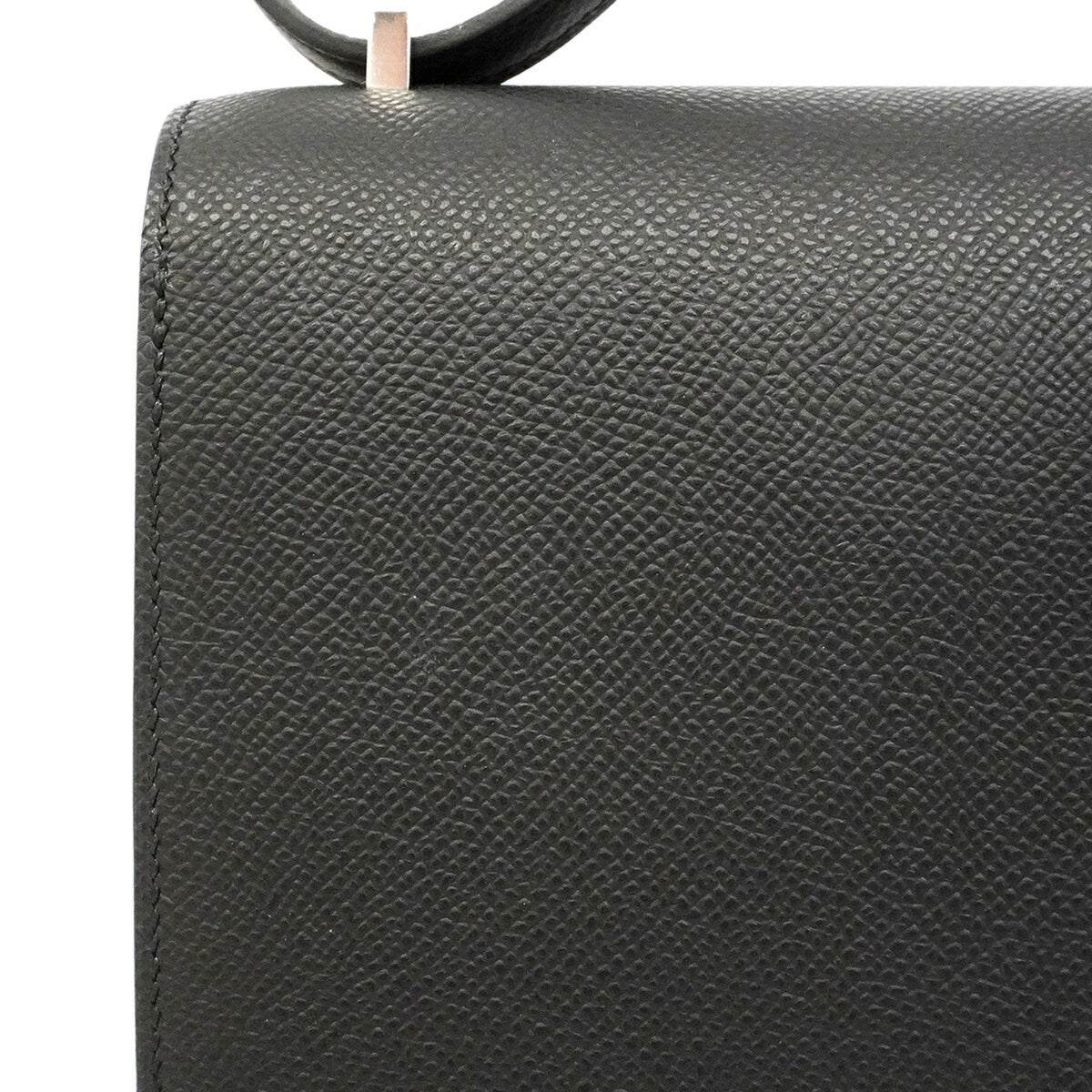 Hermes Black Leather Shoulder Bag (Pre-Owned)