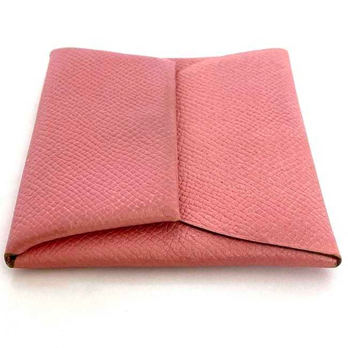 Hermes Pink Leather Togo Leather Coin Purse/Coin Case (Pre-Owned)