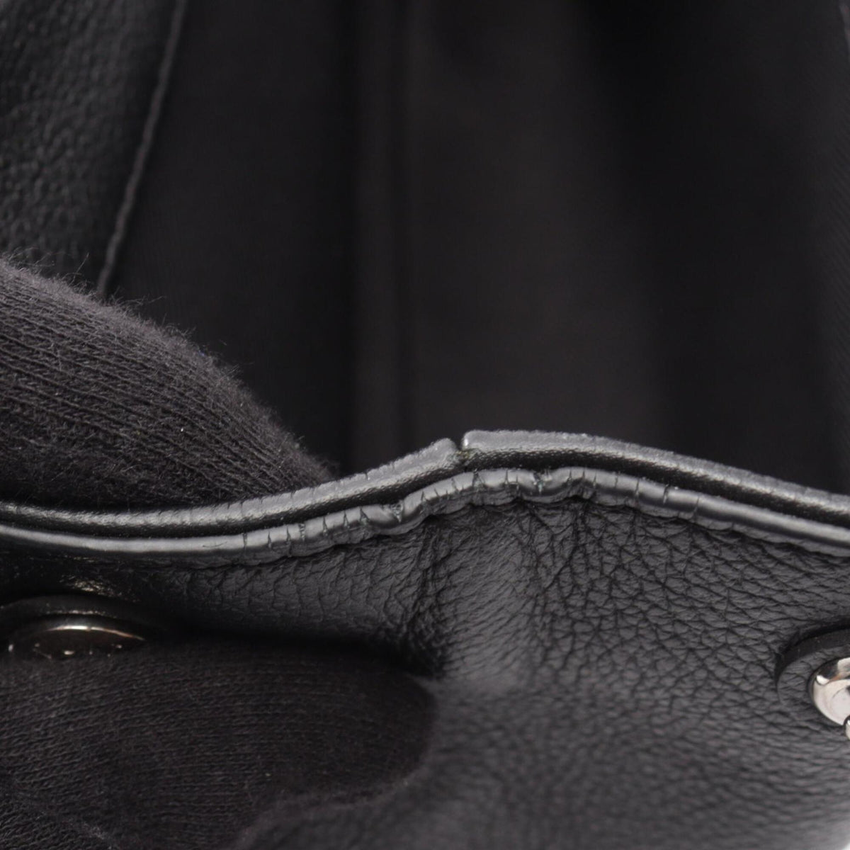 Louis Vuitton Black Noir Leather Handbag (Pre-Owned)