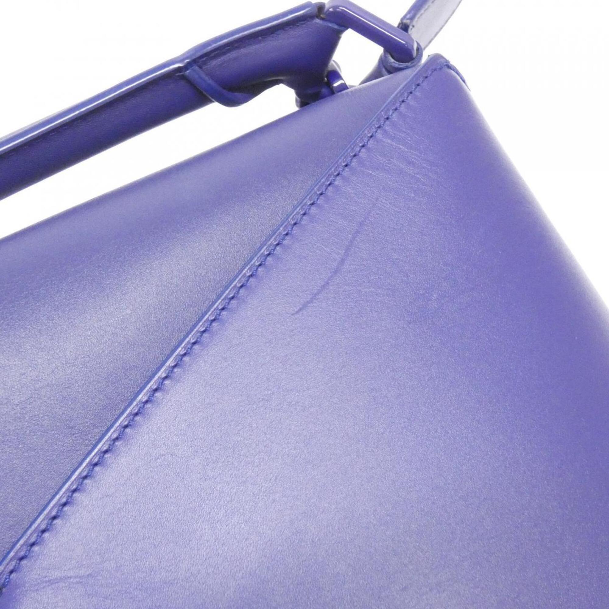 Loewe Deep Purple Purple Leather Handbag (Pre-Owned)