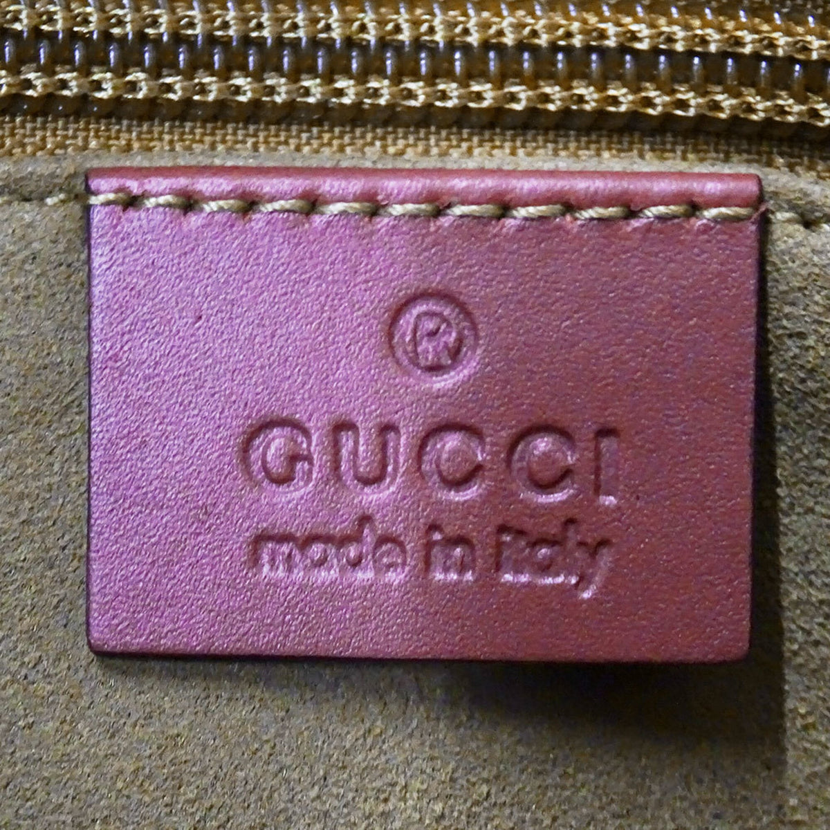 Gucci Beige Red Color Gg Supreme Handbag Shoulder Bag (Pre-Owned)