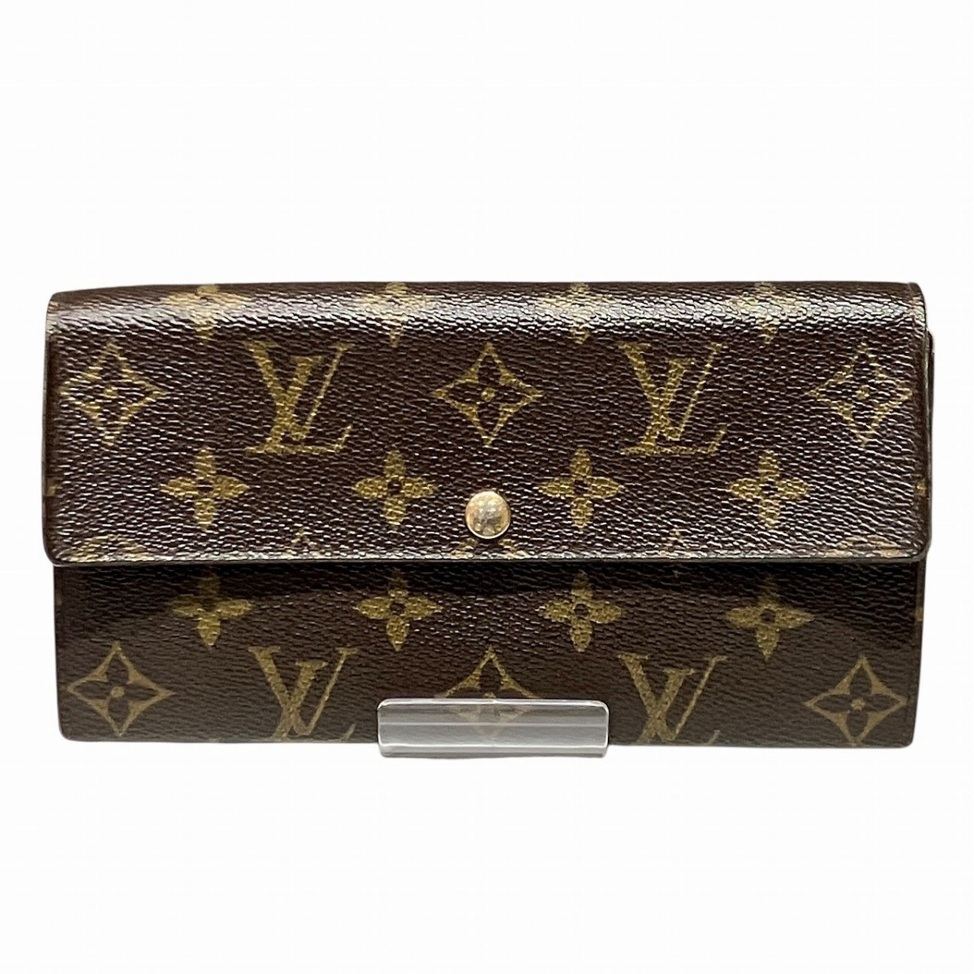 Louis Vuitton Monogram Brown Monogram Long Wallet (Bi-Fold) (Pre-Owned)