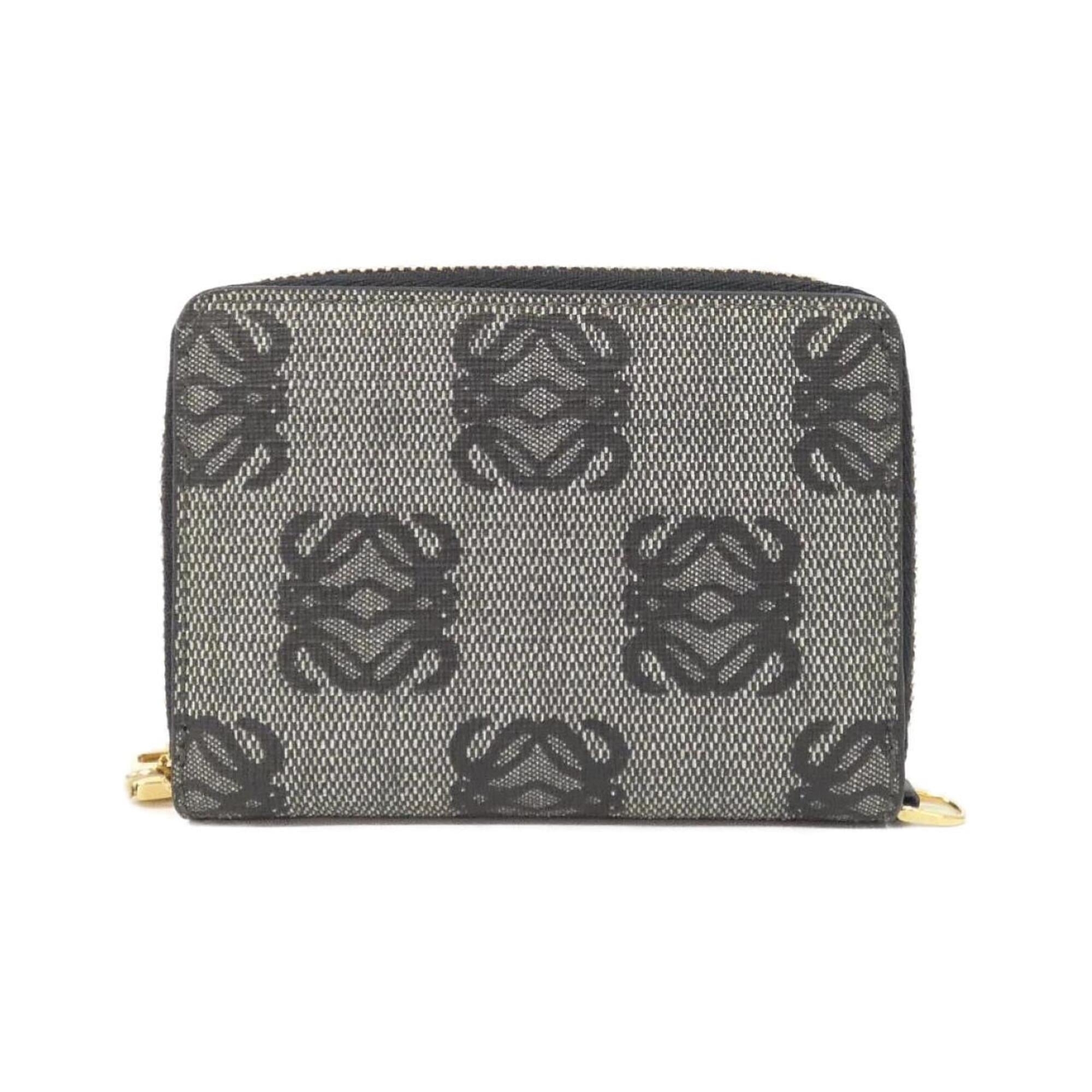 Loewe Black Coated Canvas Coin Purse/Coin Case (Pre-Owned)
