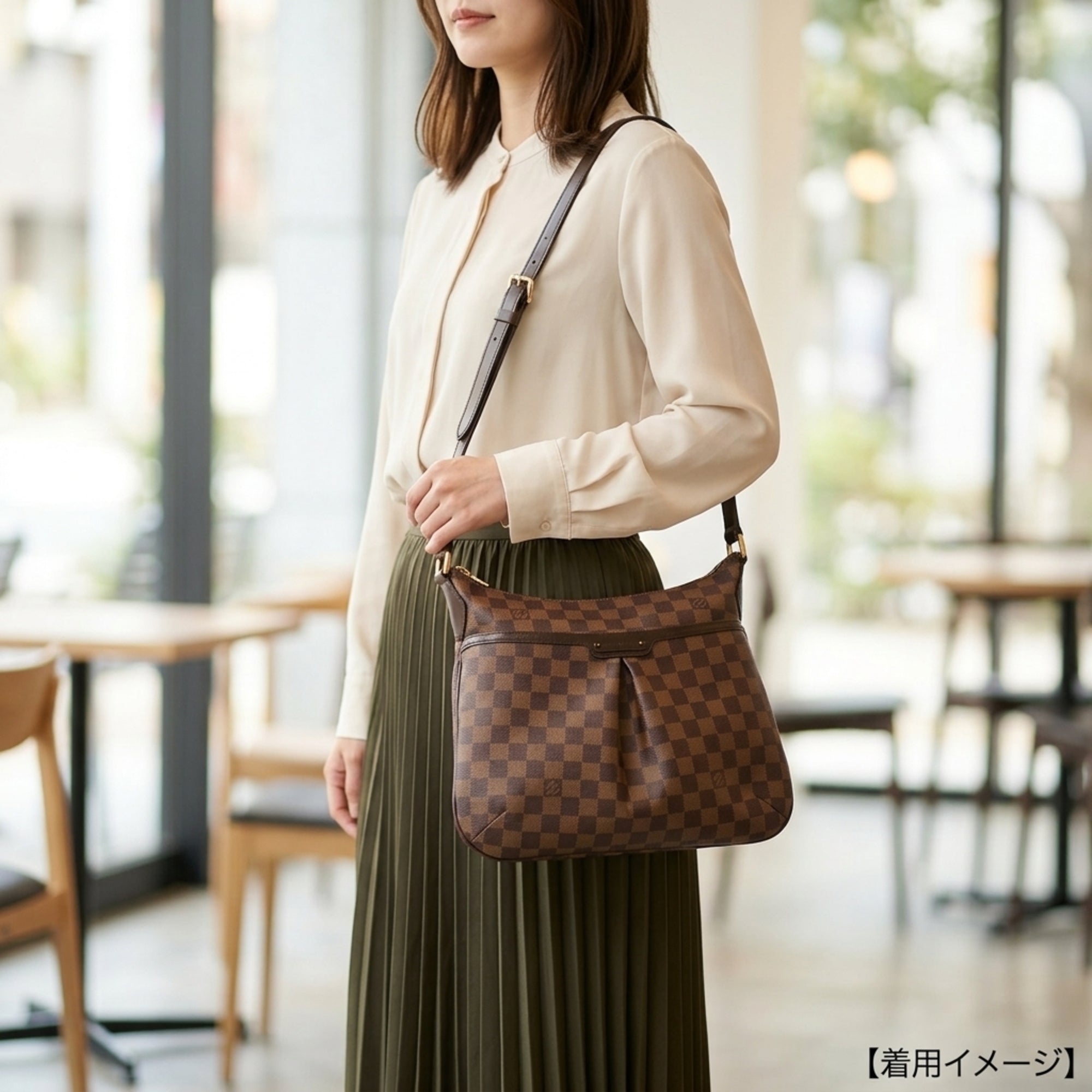 Louis Vuitton Brown Damier Canvas Shoulder Bag (Pre-Owned)