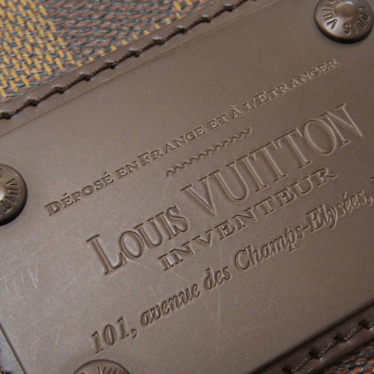 Louis Vuitton Brown Damier Canvas Ebene Damier Canvas Shoulder Bag (Pre-Owned)