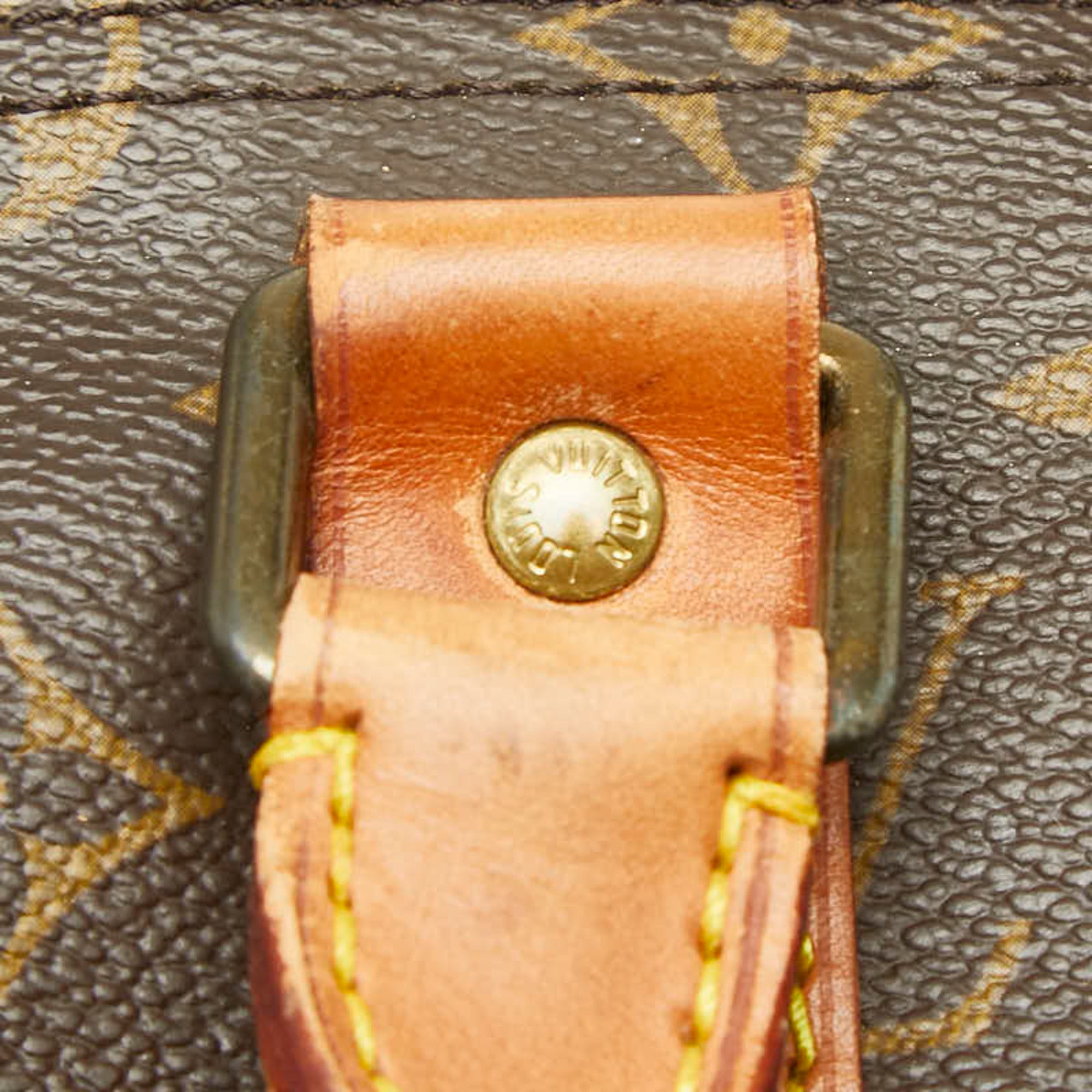 Louis Vuitton Brown Pvc Leather Boston Bag (Pre-Owned)