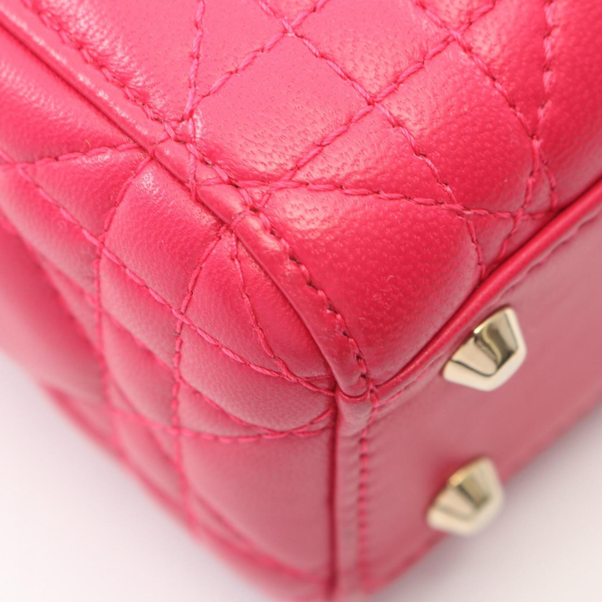 Christian Dior Pink Leather Handbag (Pre-Owned)