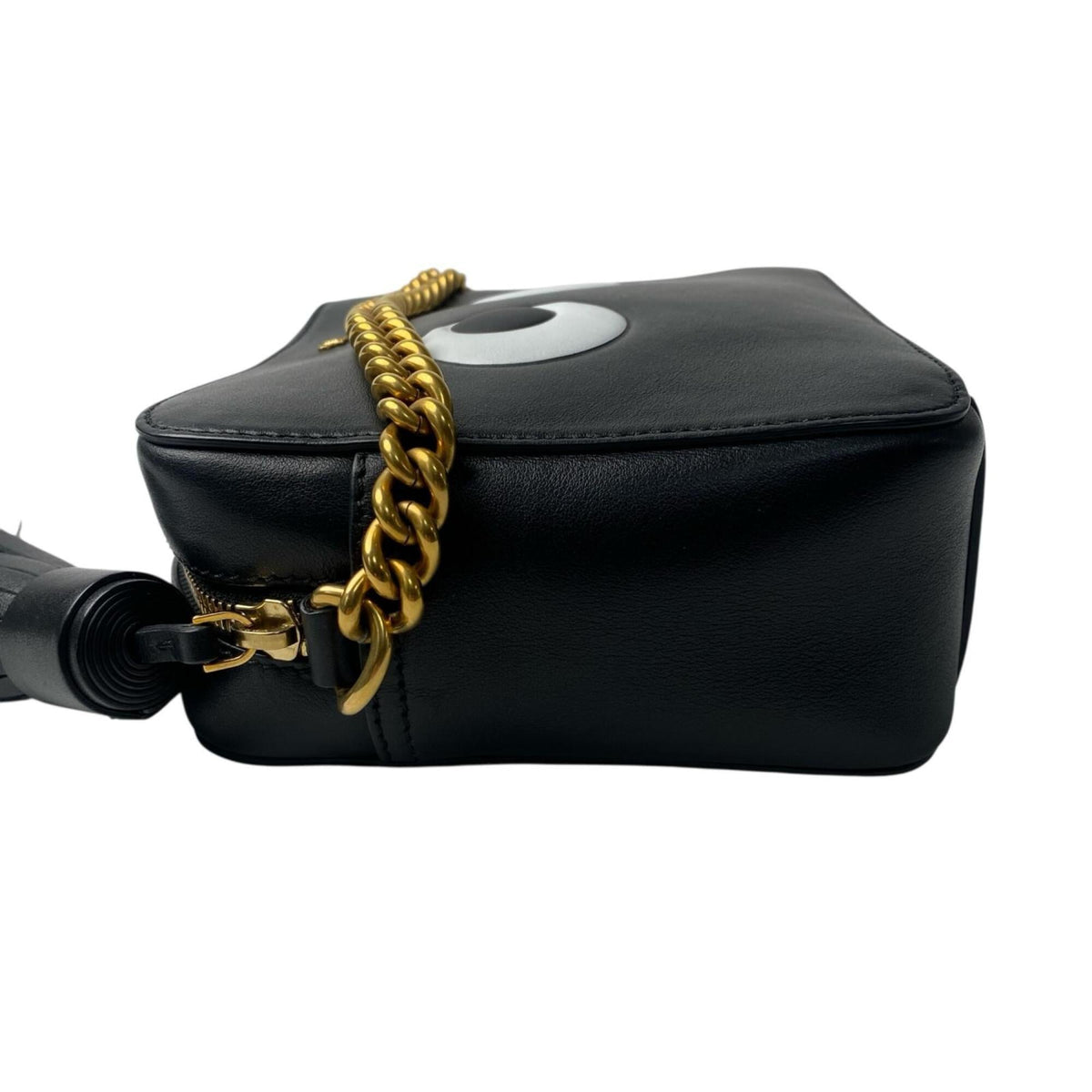 Anya Hindmarch Black Leather Shoulder Bag (Pre-Owned)