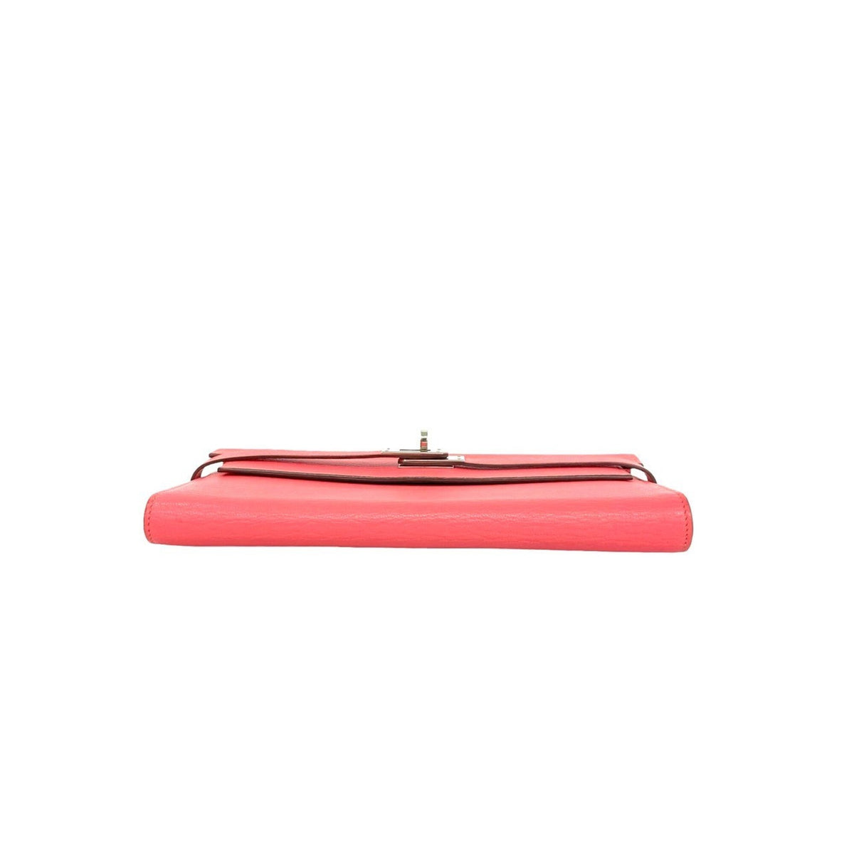 Hermes Pink Chevre Myzore Leather Long Wallet (Bi-Fold) (Pre-Owned)