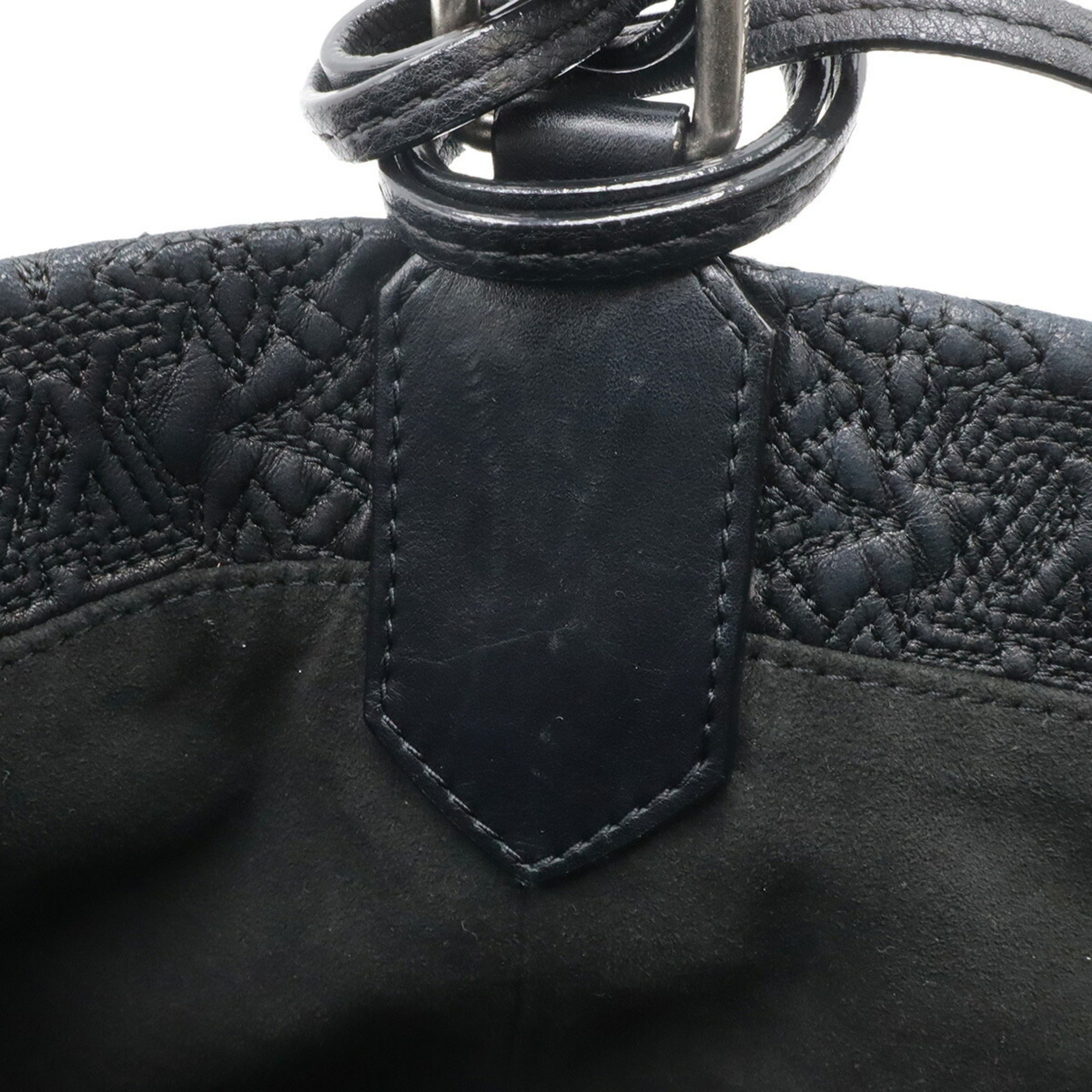 Louis Vuitton Noir Monogram Leather Shoulder Bag (Pre-Owned)