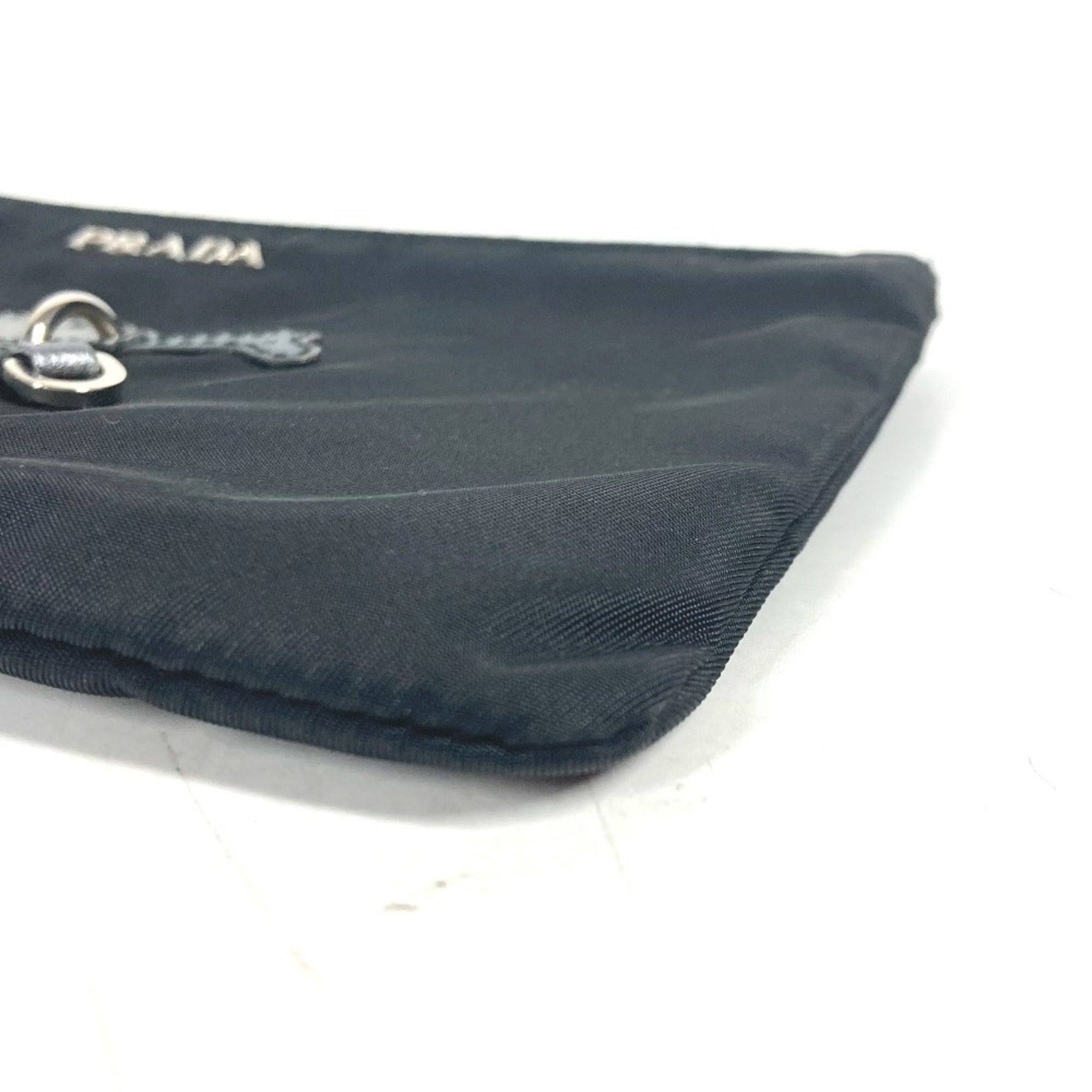 Prada Black Nylon Clutch Bag Pouch (Pre-Owned)