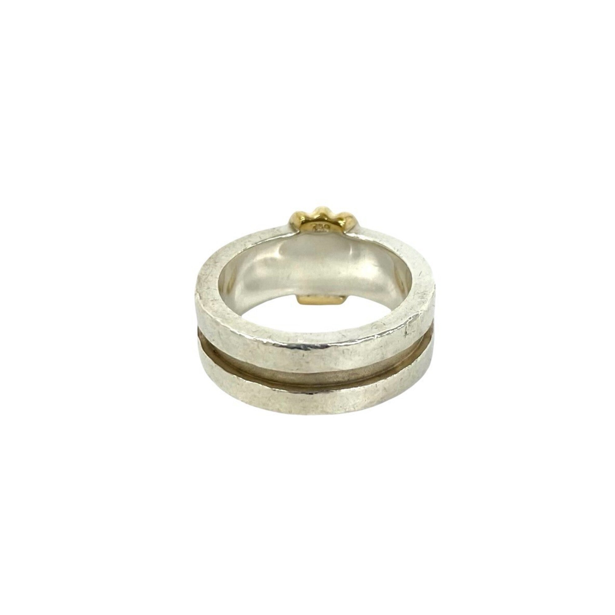 Tiffany Gold Silver Yellow Gold (18K) Silver 925 Band Ring (Pre-Owned)