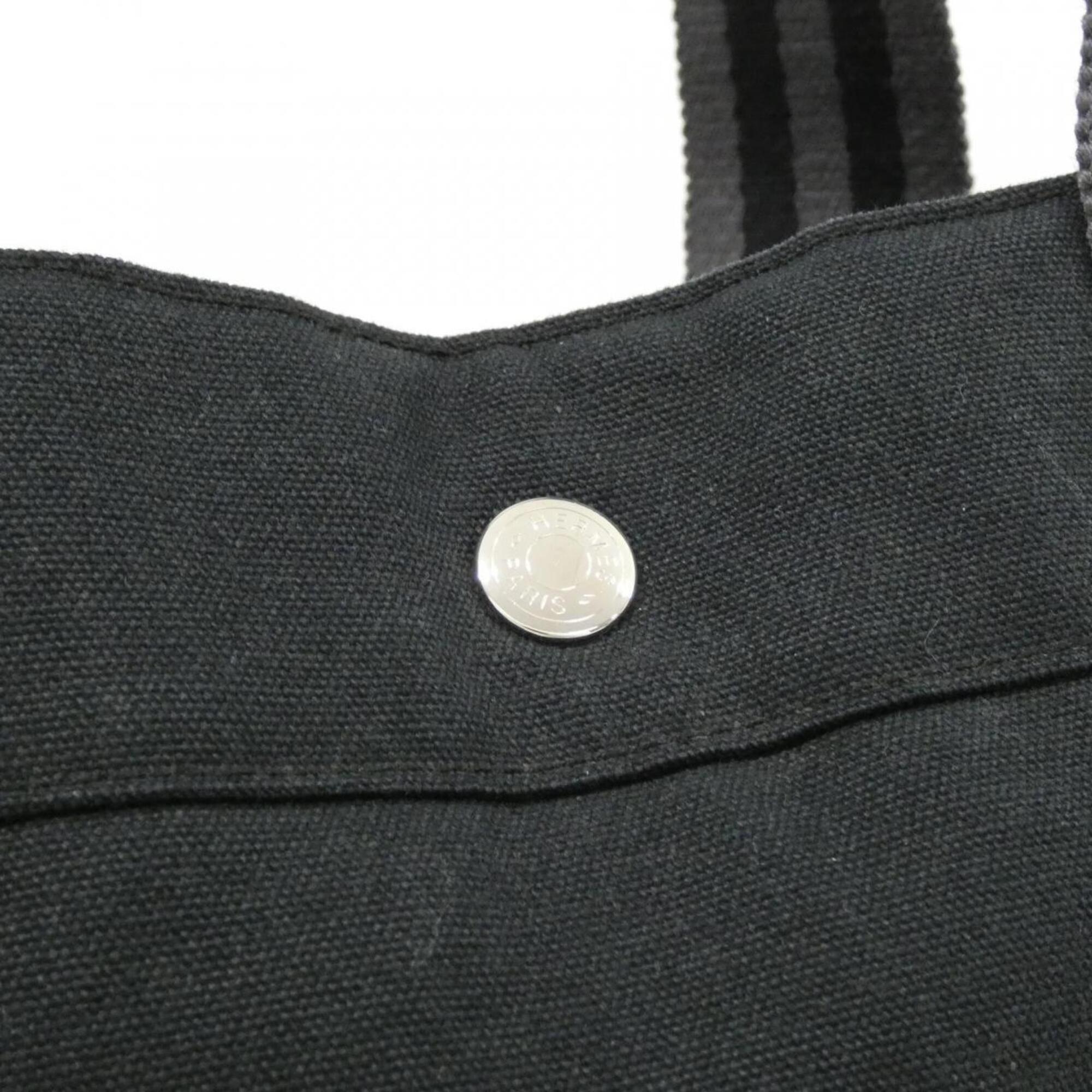 Hermes Black Canvas Handbag (Pre-Owned)