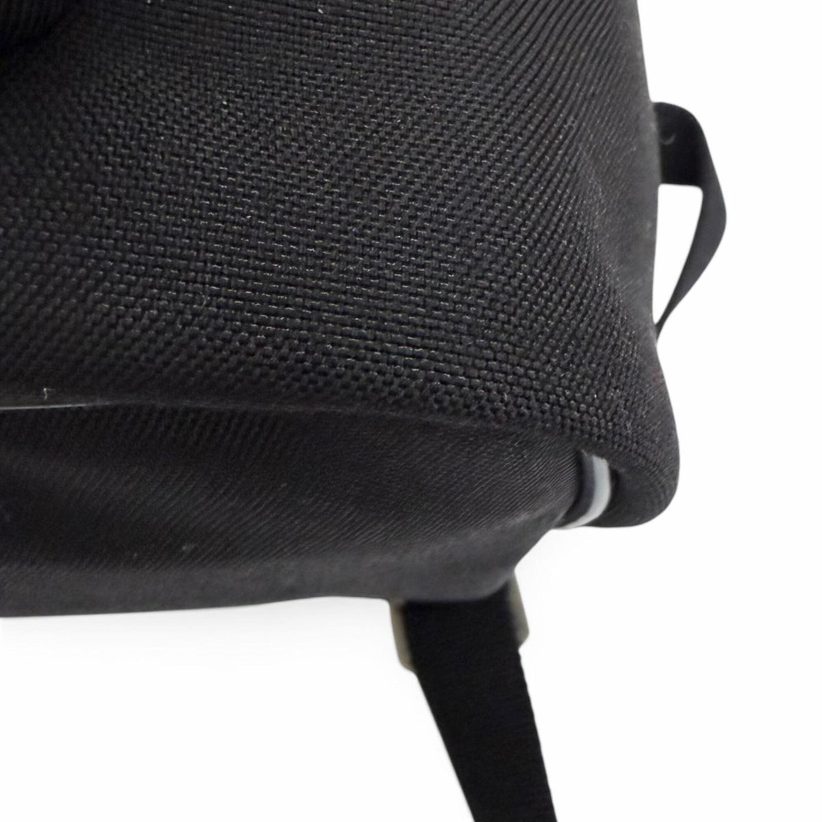 Saint Laurent Black Canvas Leather Backpack (Pre-Owned)