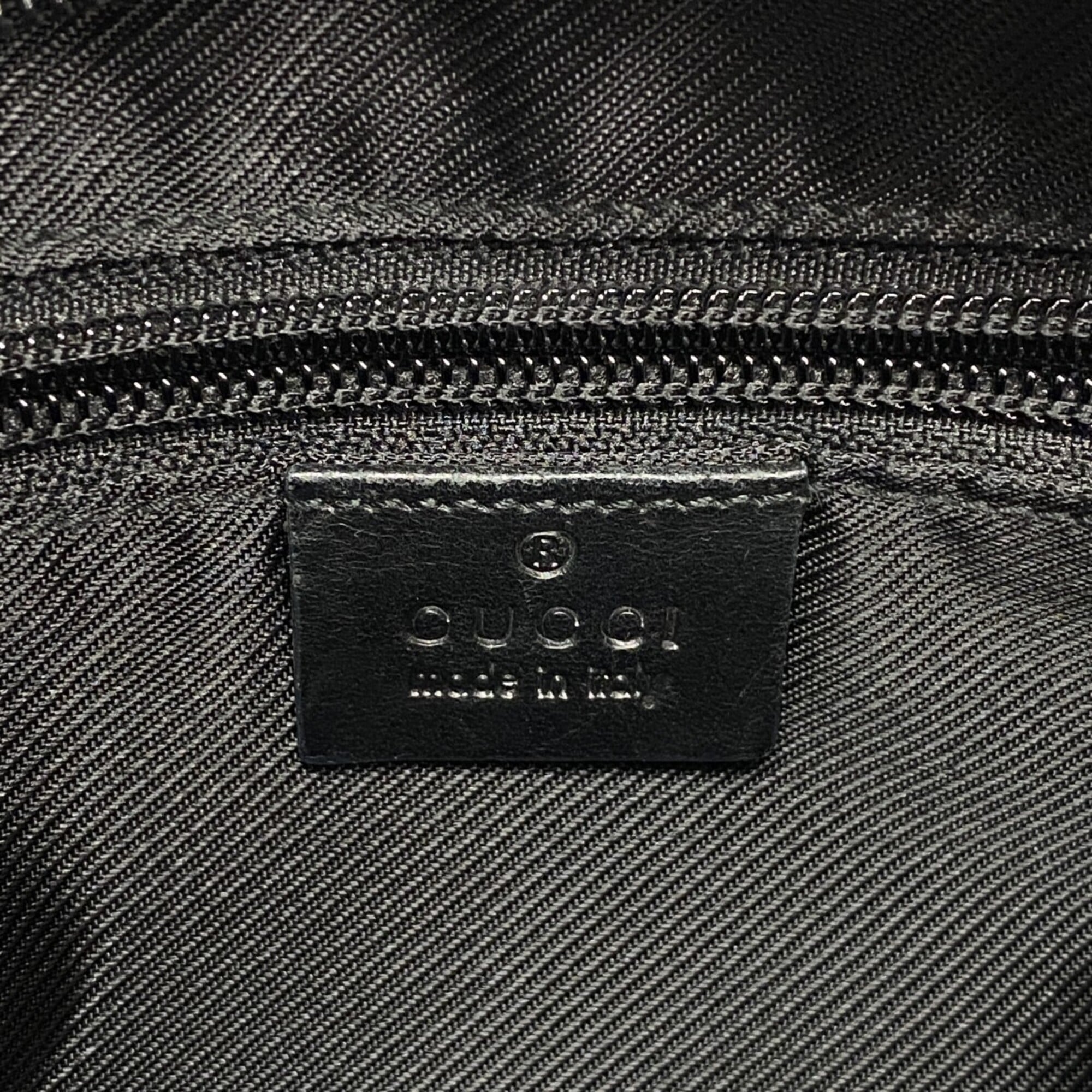Gucci Black Canvas Shoulder Bag (Pre-Owned)