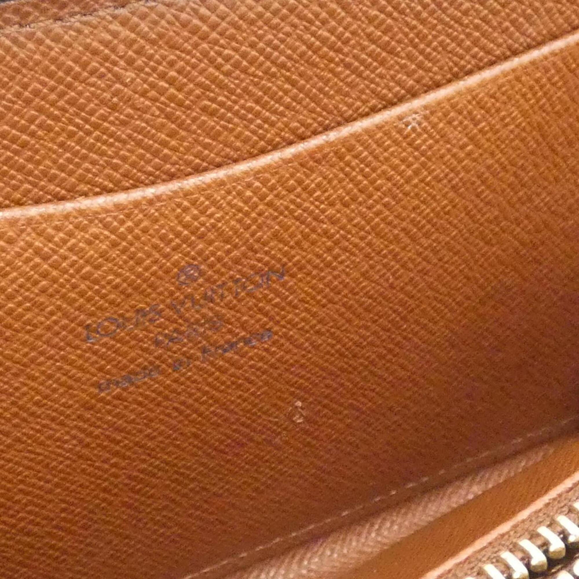 Louis Vuitton Marron Coated Canvas Long Wallet (Bi-Fold) (Pre-Owned)