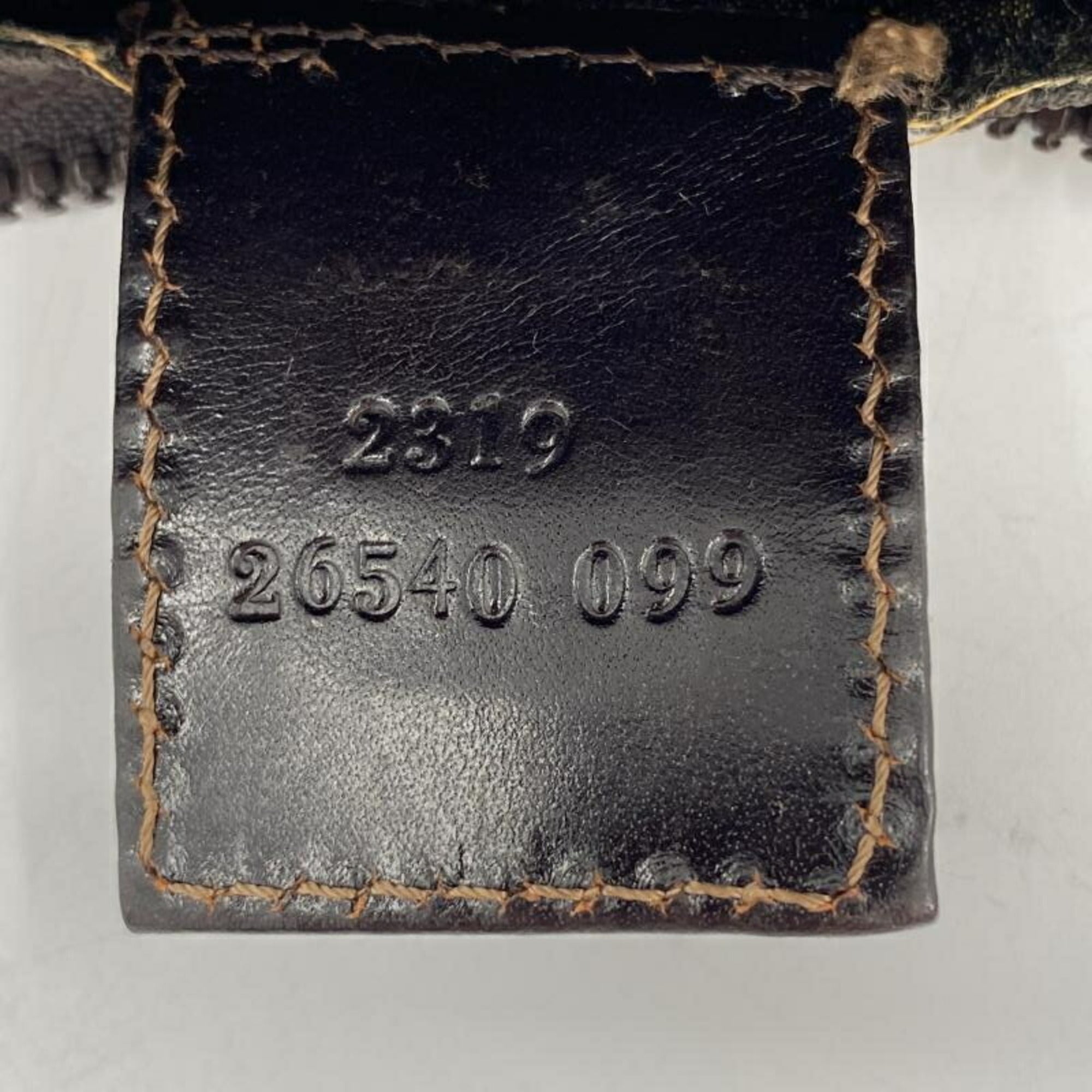 Fendi Zucca Brown Handbag Pouch (Pre-Owned)