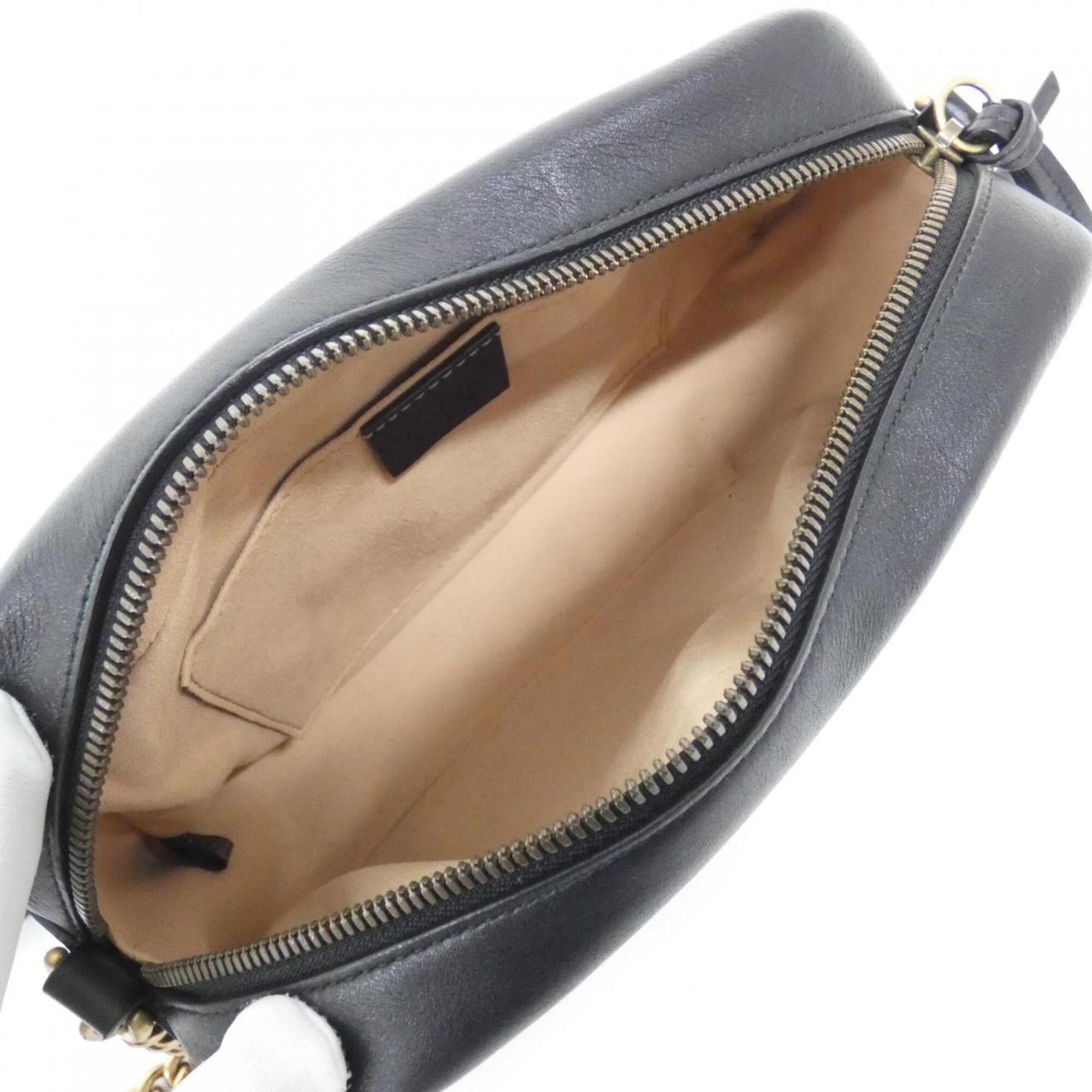 Gucci Black Leather Shoulder Bag (Pre-Owned)