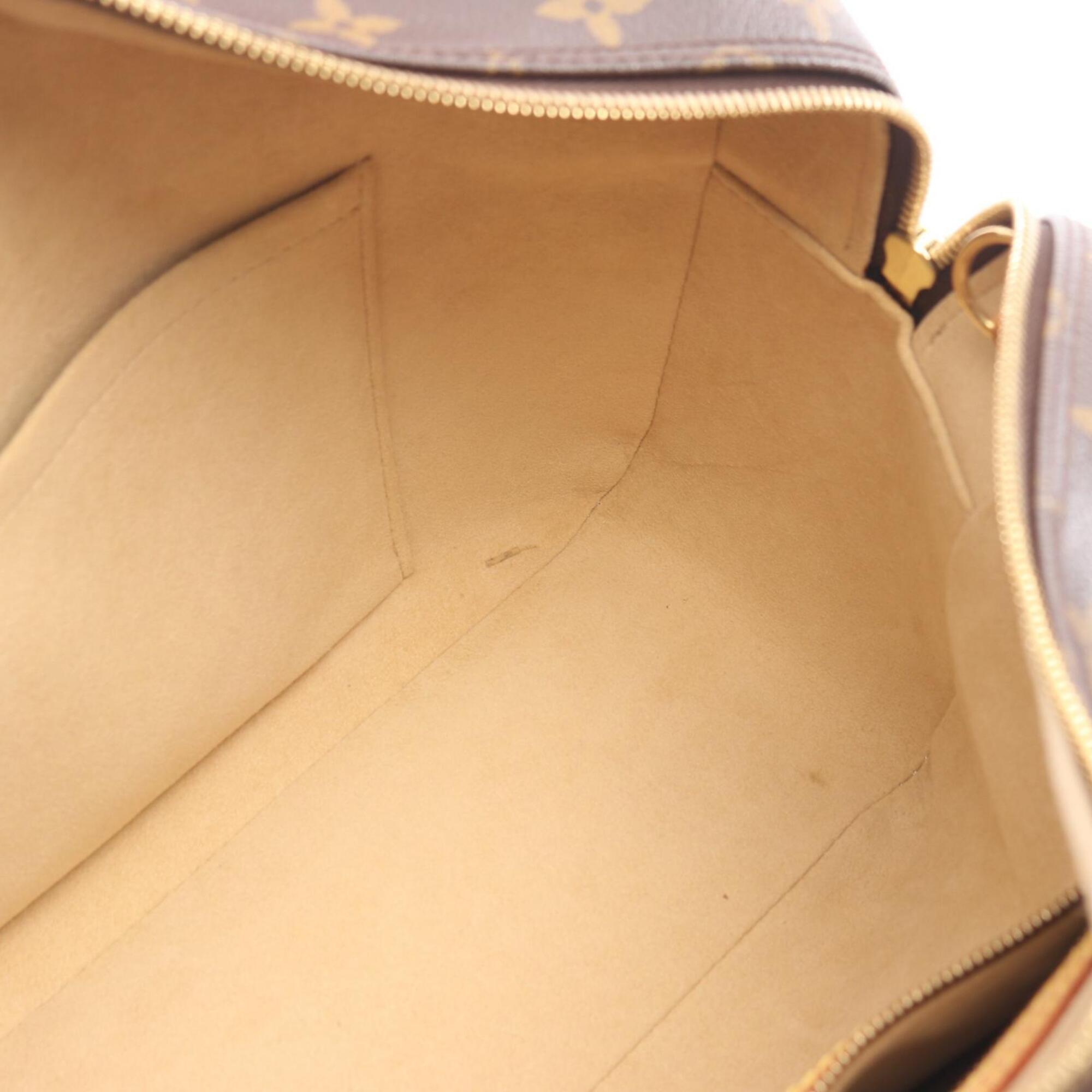 Louis Vuitton Brown Monogram Coated Canvas Handbag Shoulder Bag (Pre-Owned)