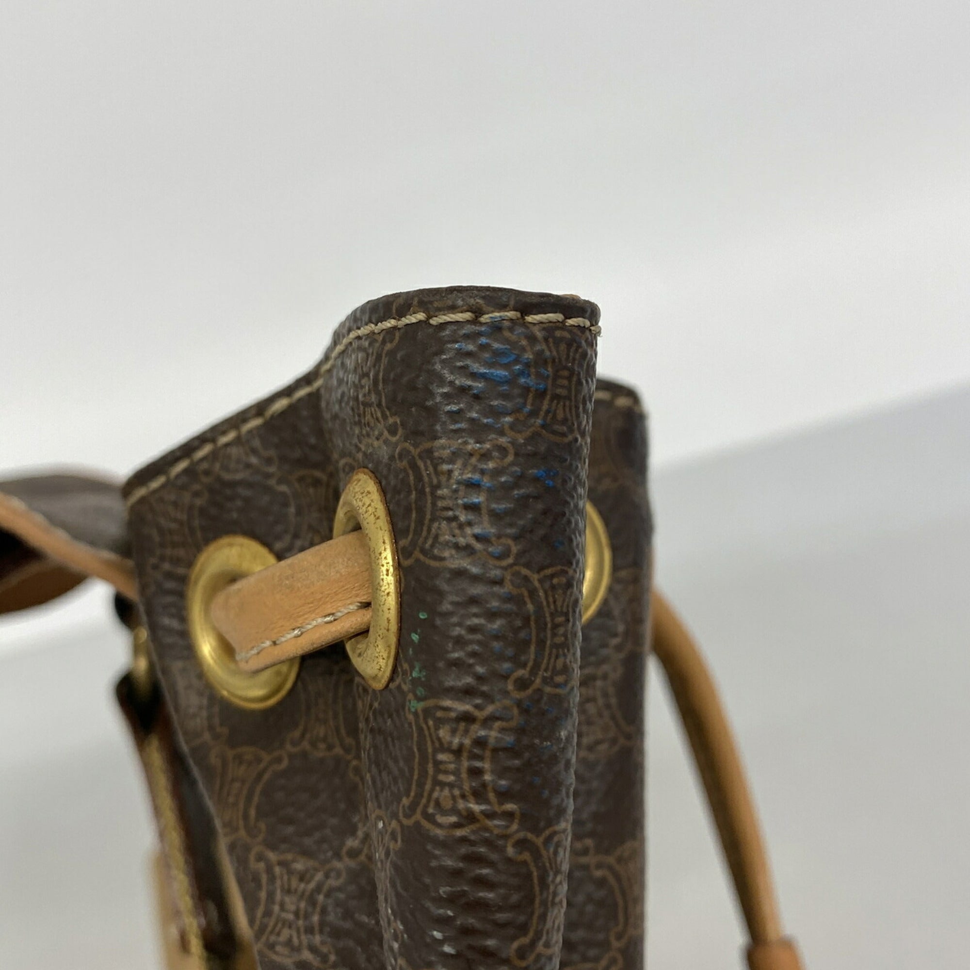 Celine Brown Pvc Backpack (Pre-Owned)