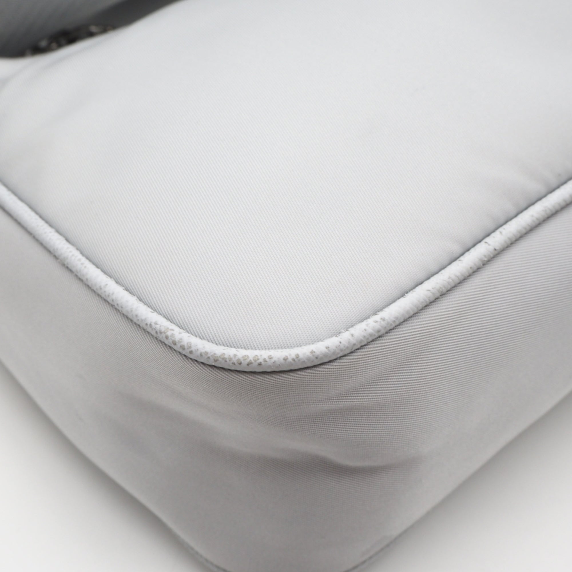 Prada Gray Nylon Shoulder Bag (Pre-Owned)