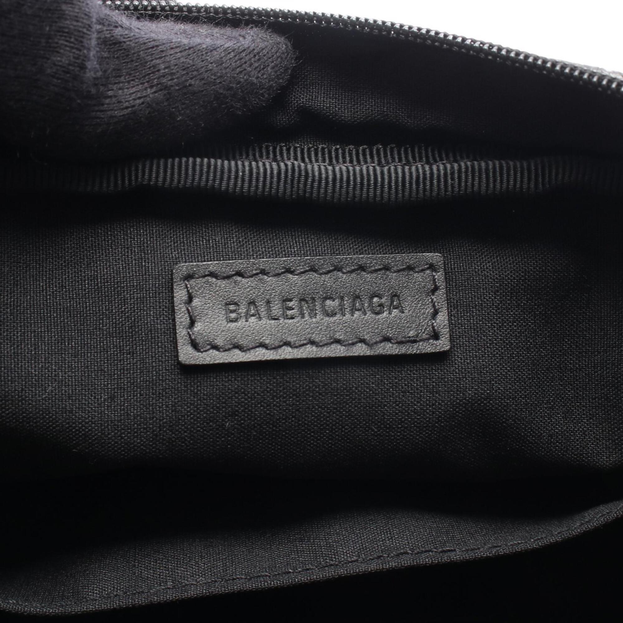 Balenciaga Black White Leather Handbag Shoulder Bag (Pre-Owned)