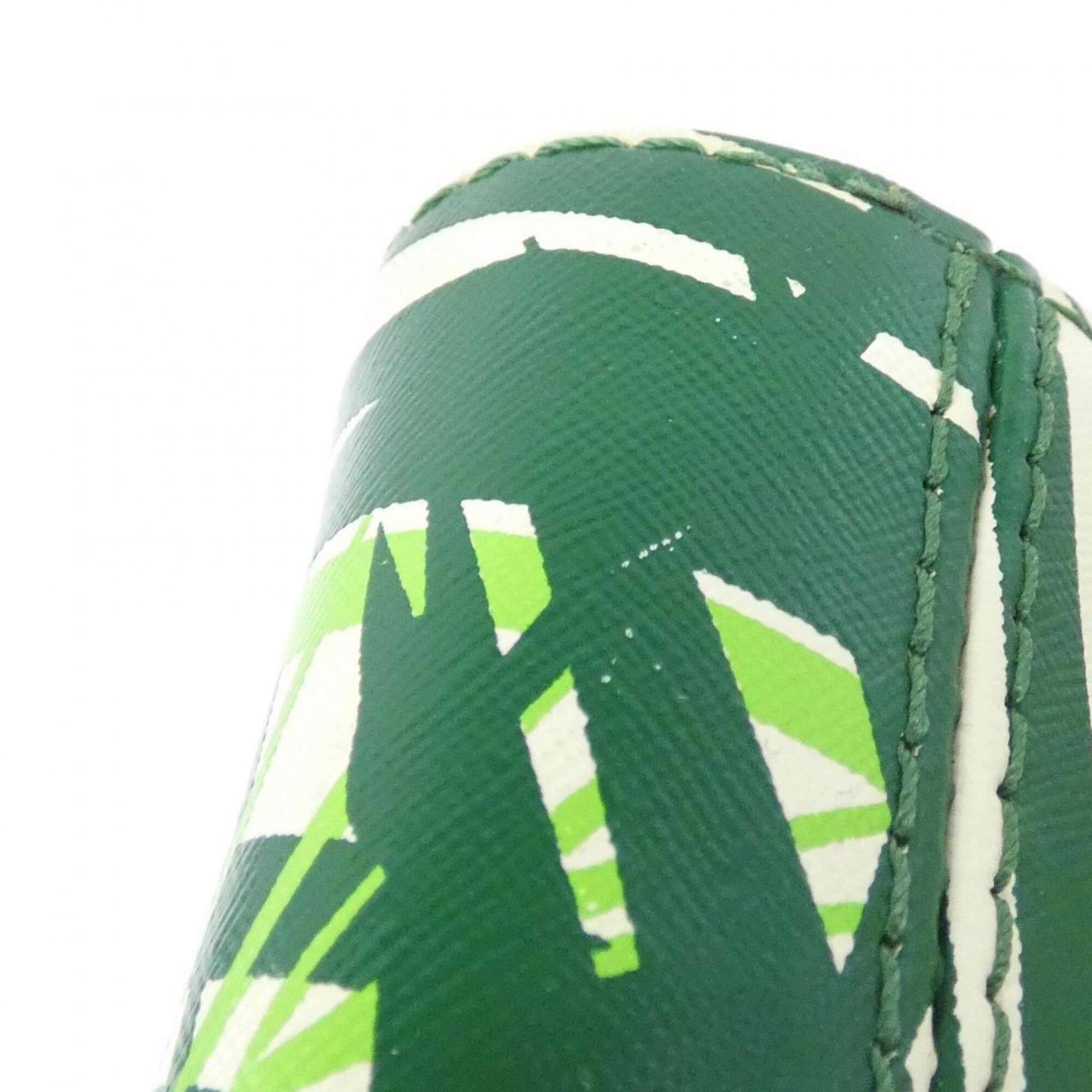Louis Vuitton Cruise Green Leather Coated Canvas Shoulder Bag (Pre-Owned)