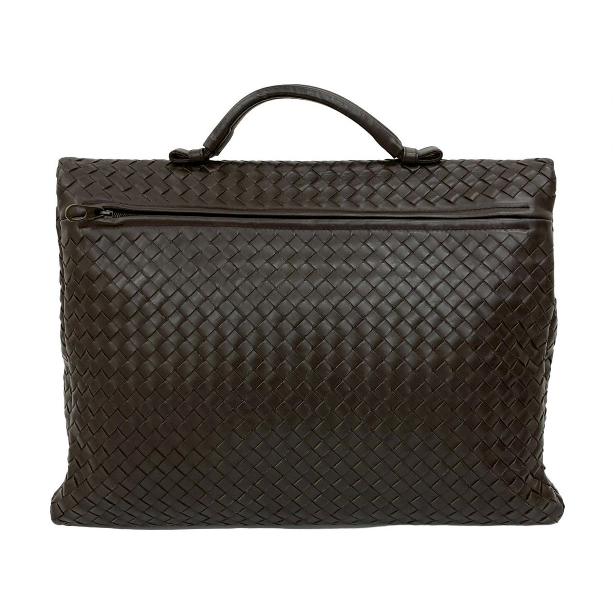 Bottega Veneta Brown Leather Briefcase (Pre-Owned)