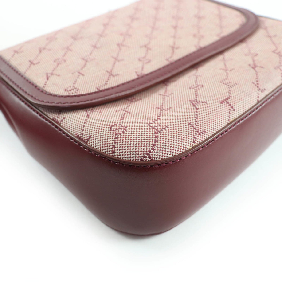 Stella Mccartney Bordeaux Canvas Leather Shoulder Bag (Pre-Owned)