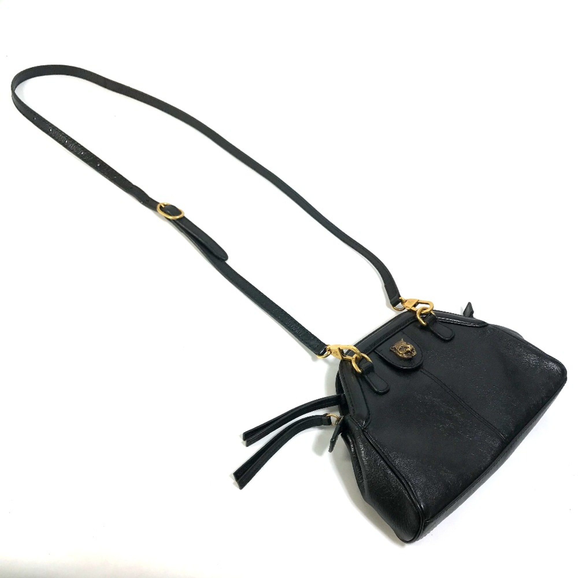 Gucci Black Leather Shoulder Bag (Pre-Owned)