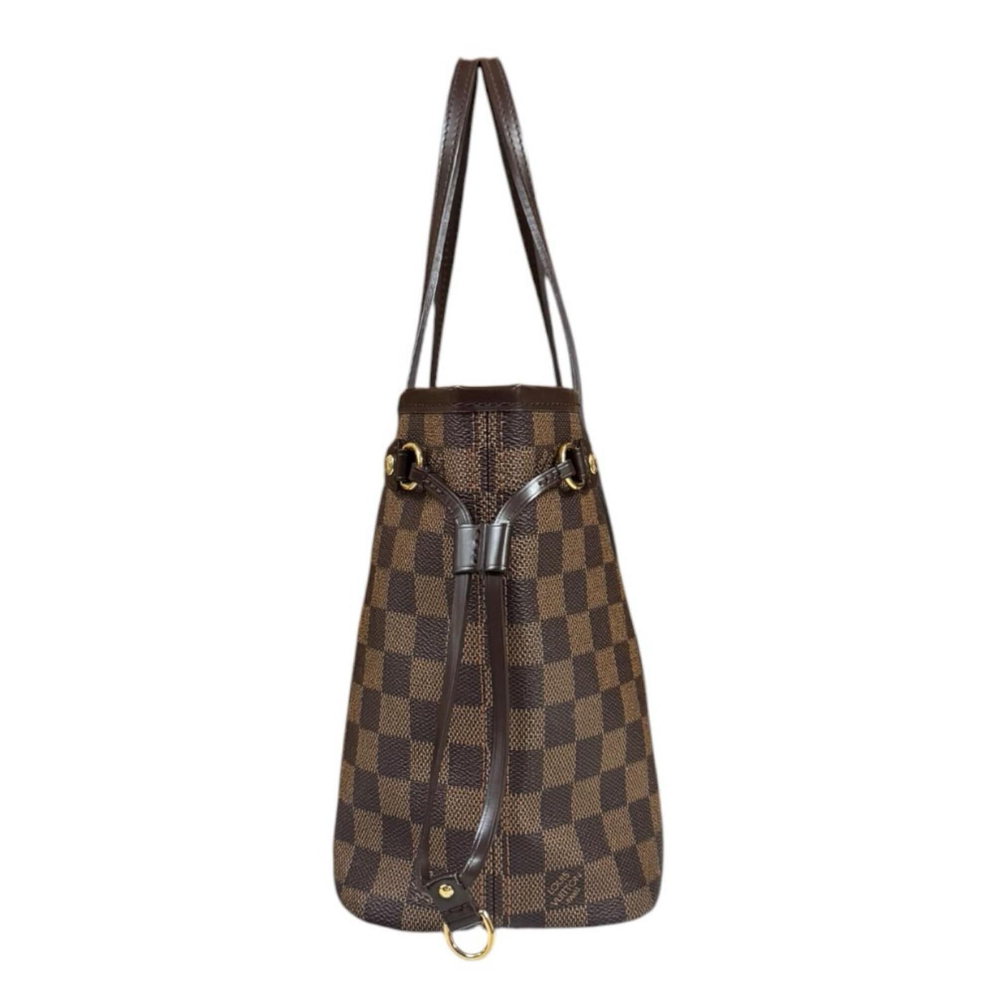 Louis Vuitton Brown Damier Canvas Pouch Tote Bag (Pre-Owned)