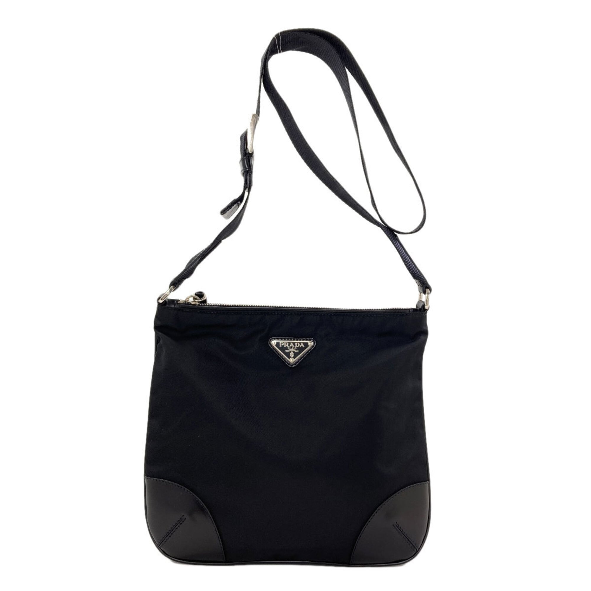 Prada Black Nylon Shoulder Bag (Pre-Owned)