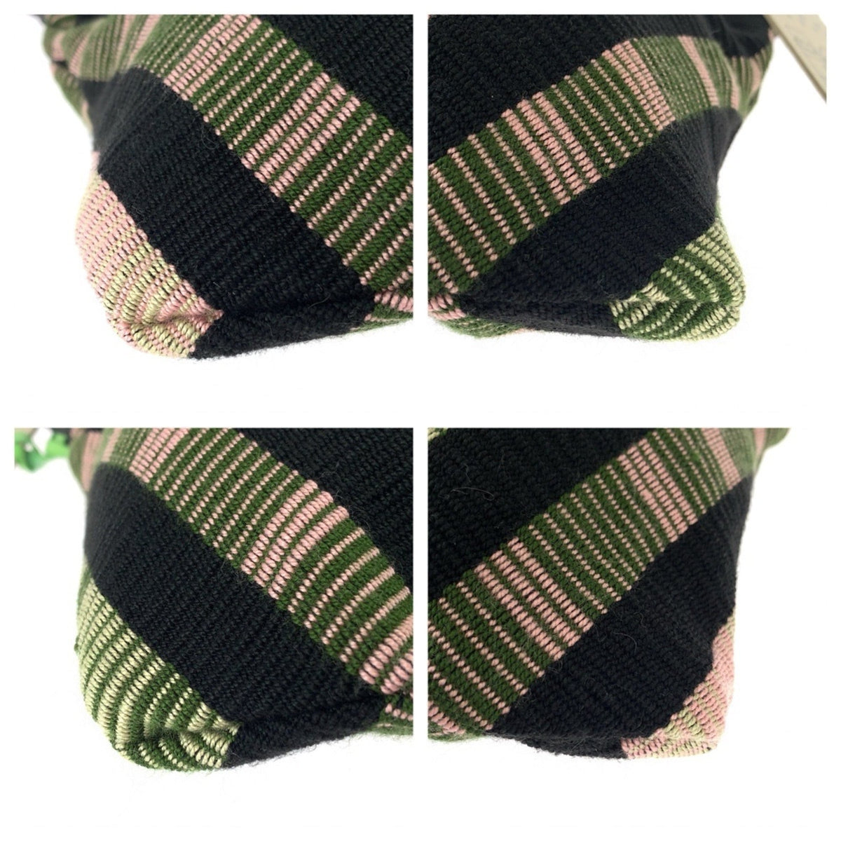 Marni Black Green Pink Cotton Plastic Handbag (Pre-Owned)