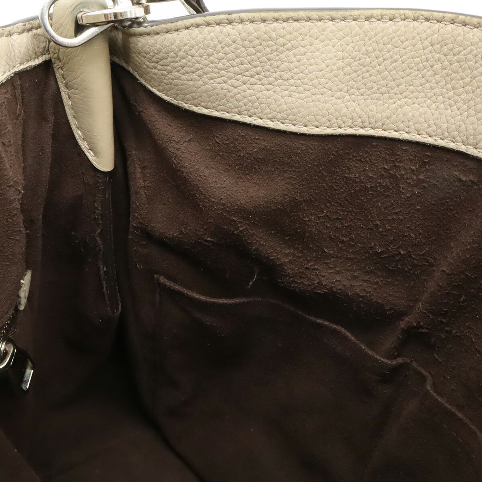 Louis Vuitton Beige Galle Mahina Leather Leather Shoulder Bag (Pre-Owned)