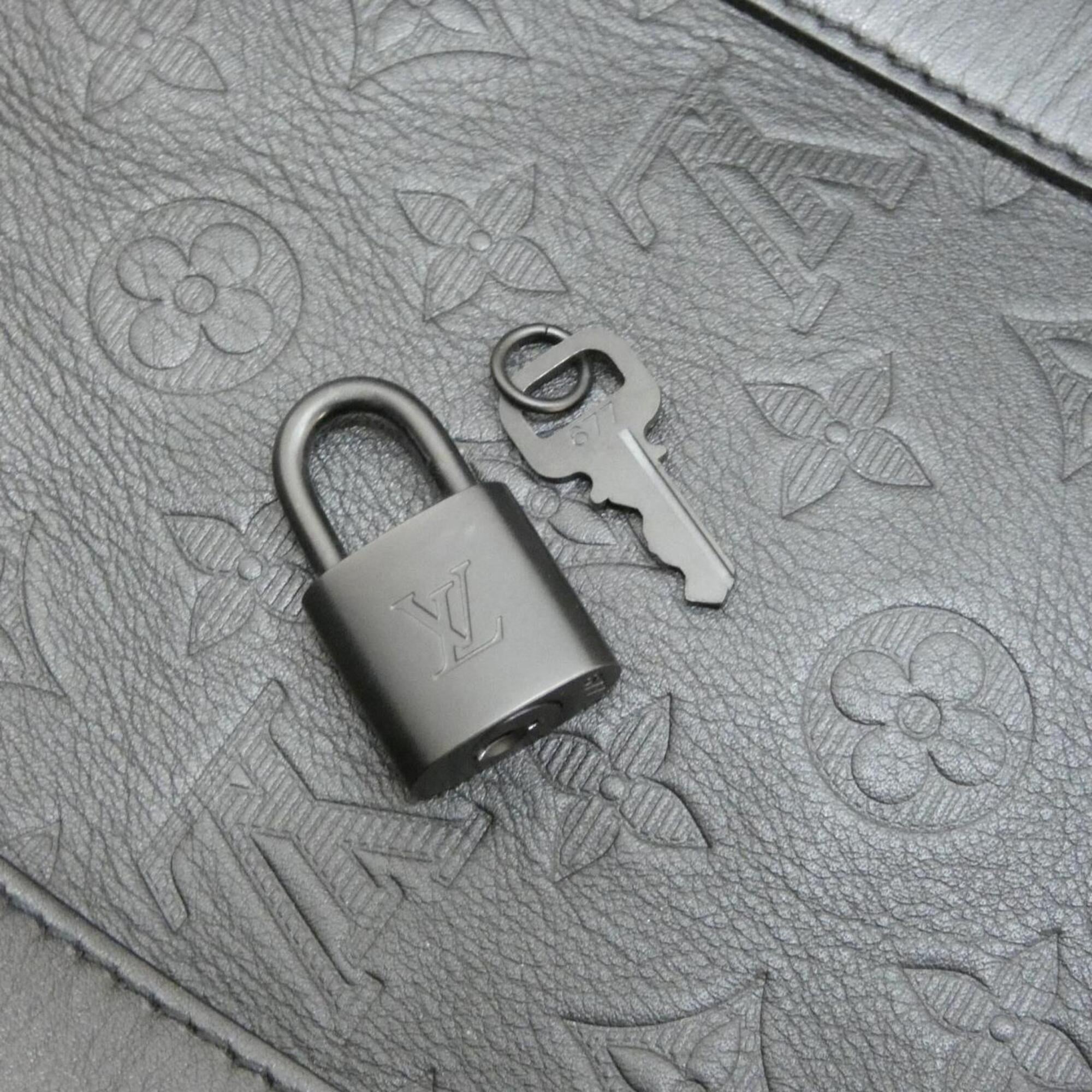 Louis Vuitton Black Leather Boston Bag (Pre-Owned)